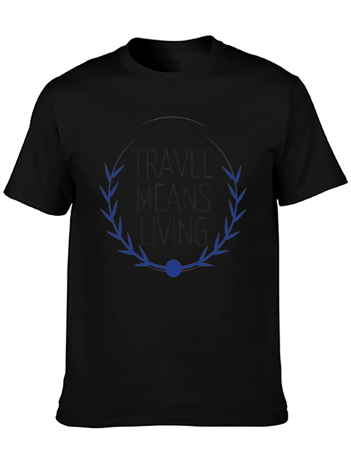 Travel Means Living Graphic Tee - Black