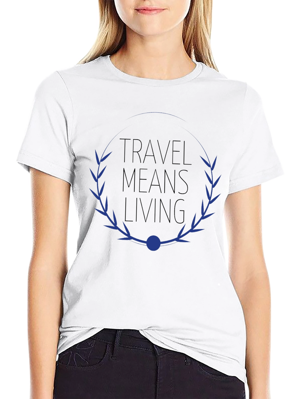 Travel Means Living Graphic Tee - Black
