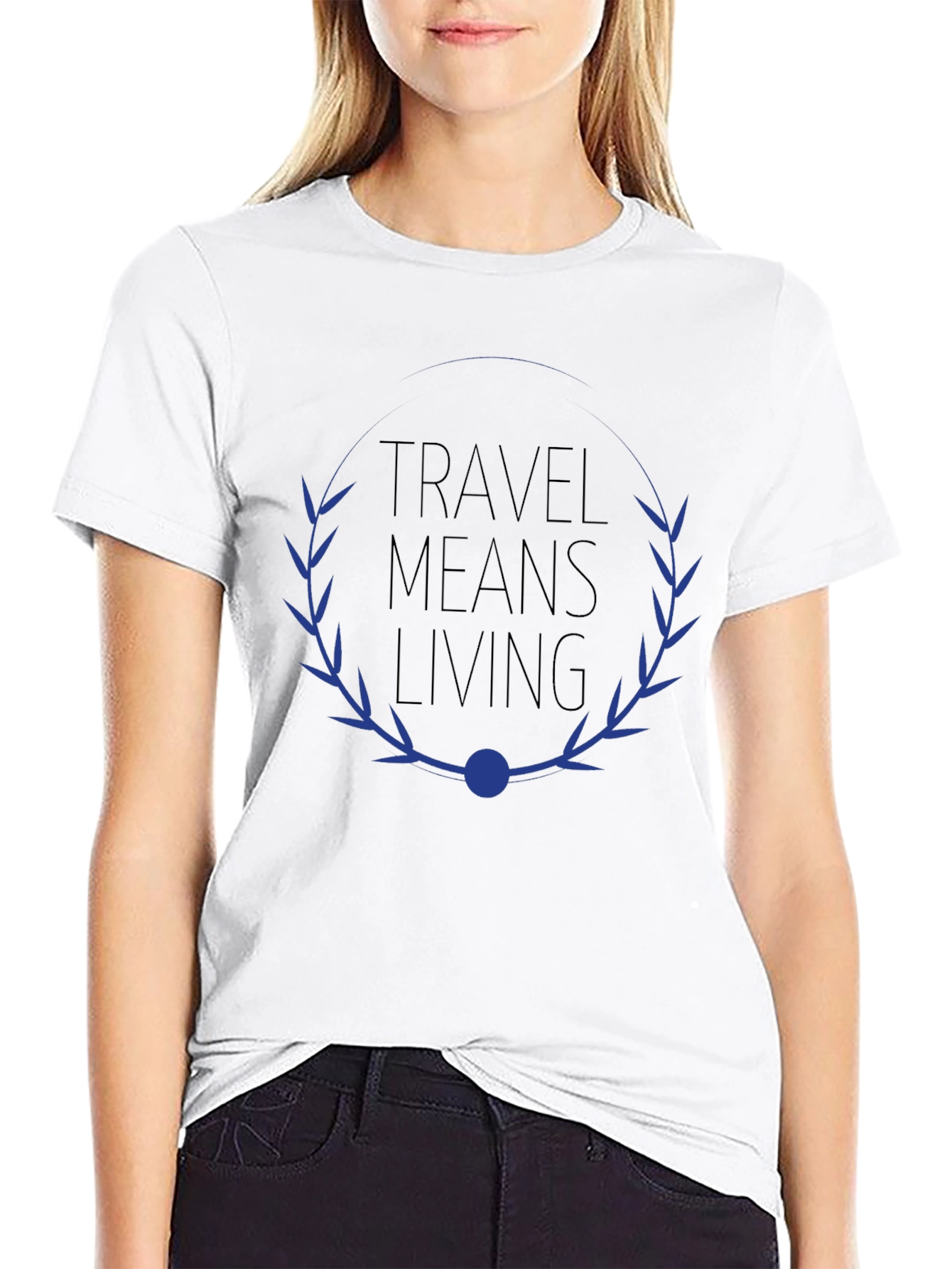 Travel Means Living Graphic Tee - Black