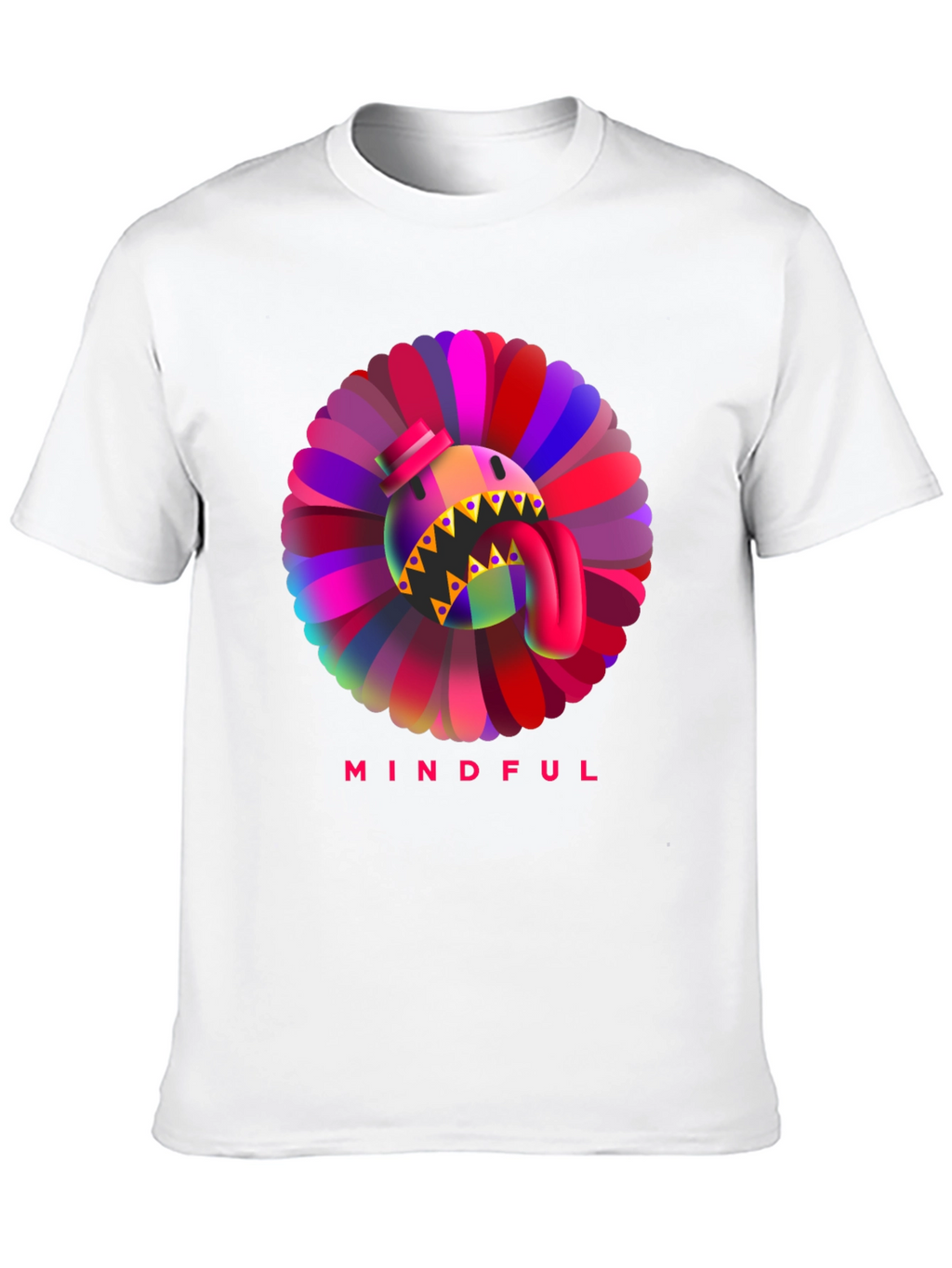 Mindful Monster Graphic Black T-Shirt