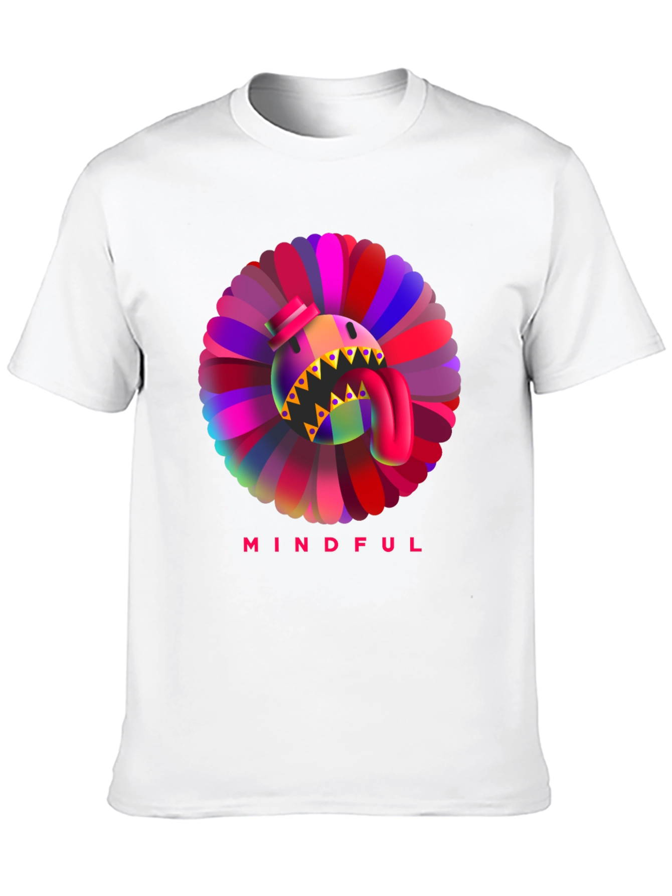 Mindful Monster Graphic Black T-Shirt