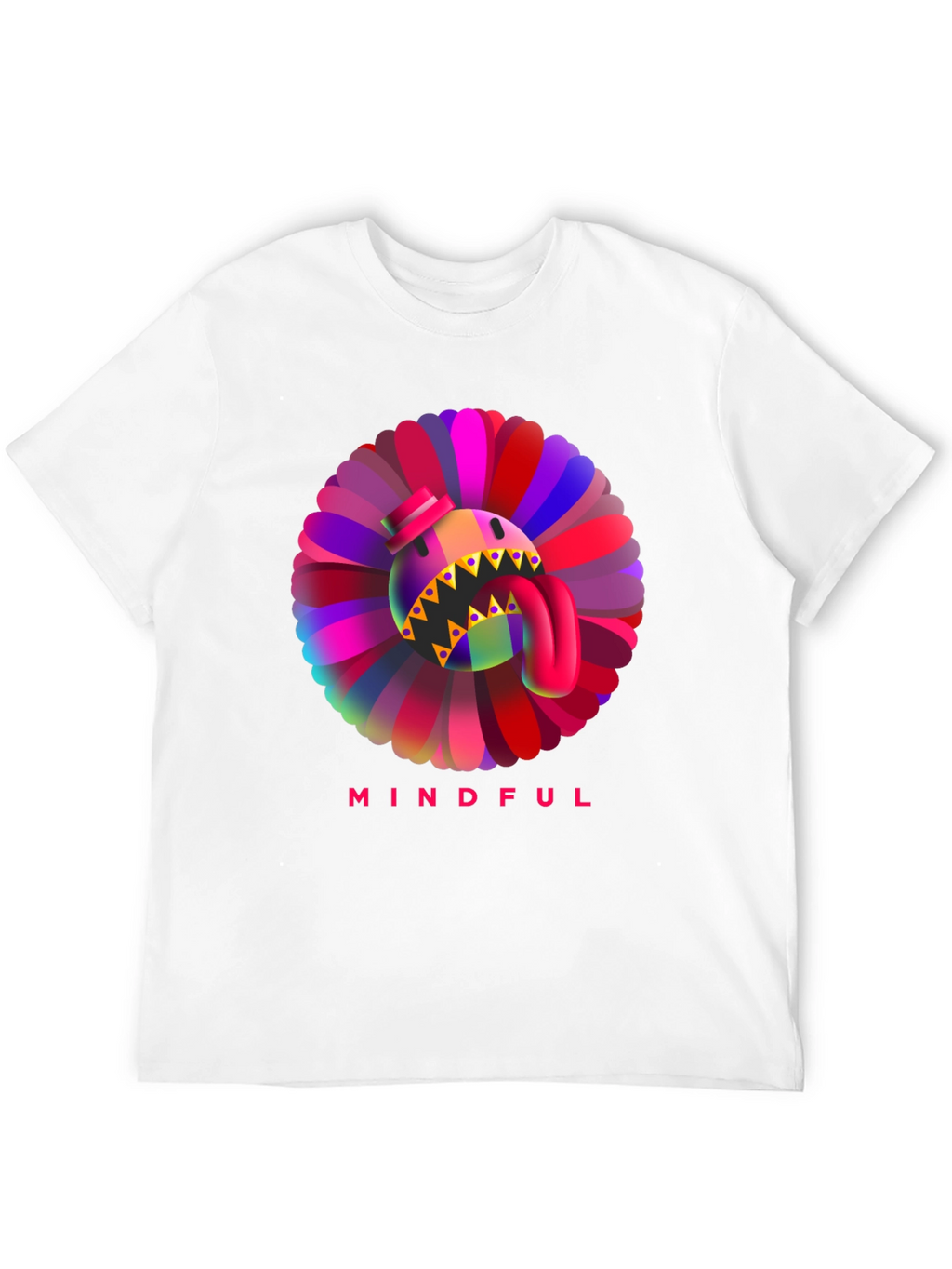 Mindful Monster Graphic Black T-Shirt