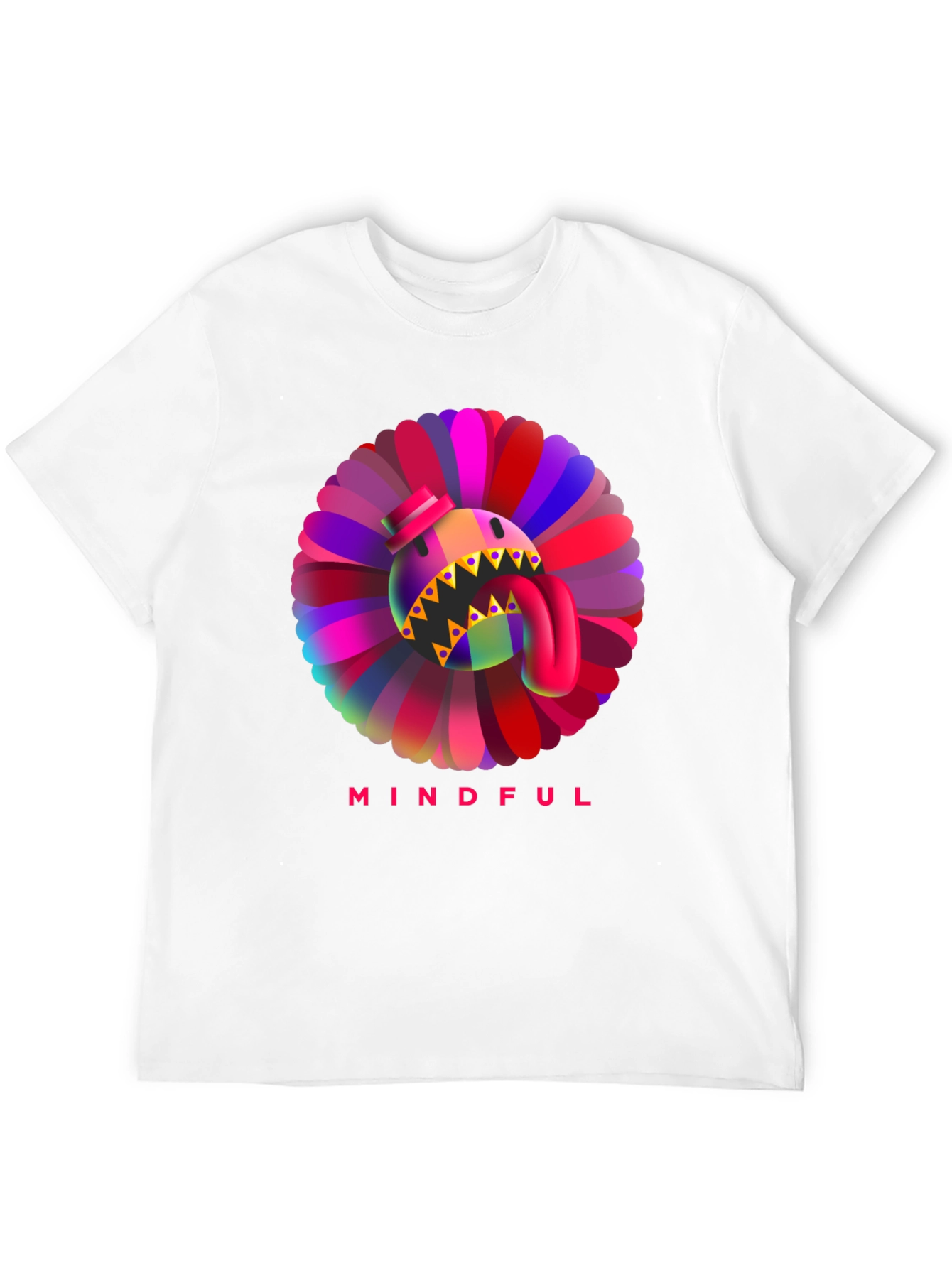 Mindful Monster Graphic Black T-Shirt