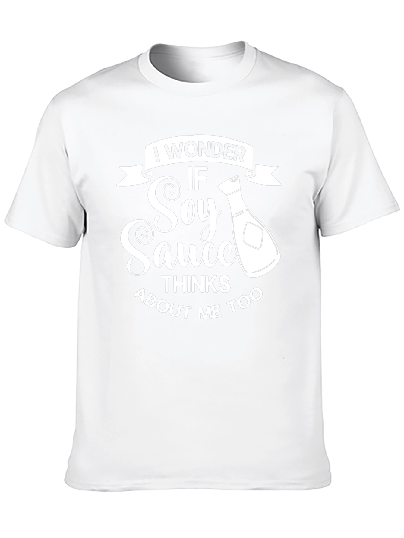 Soy Sauce Thinks About Me Too Black T-Shirt