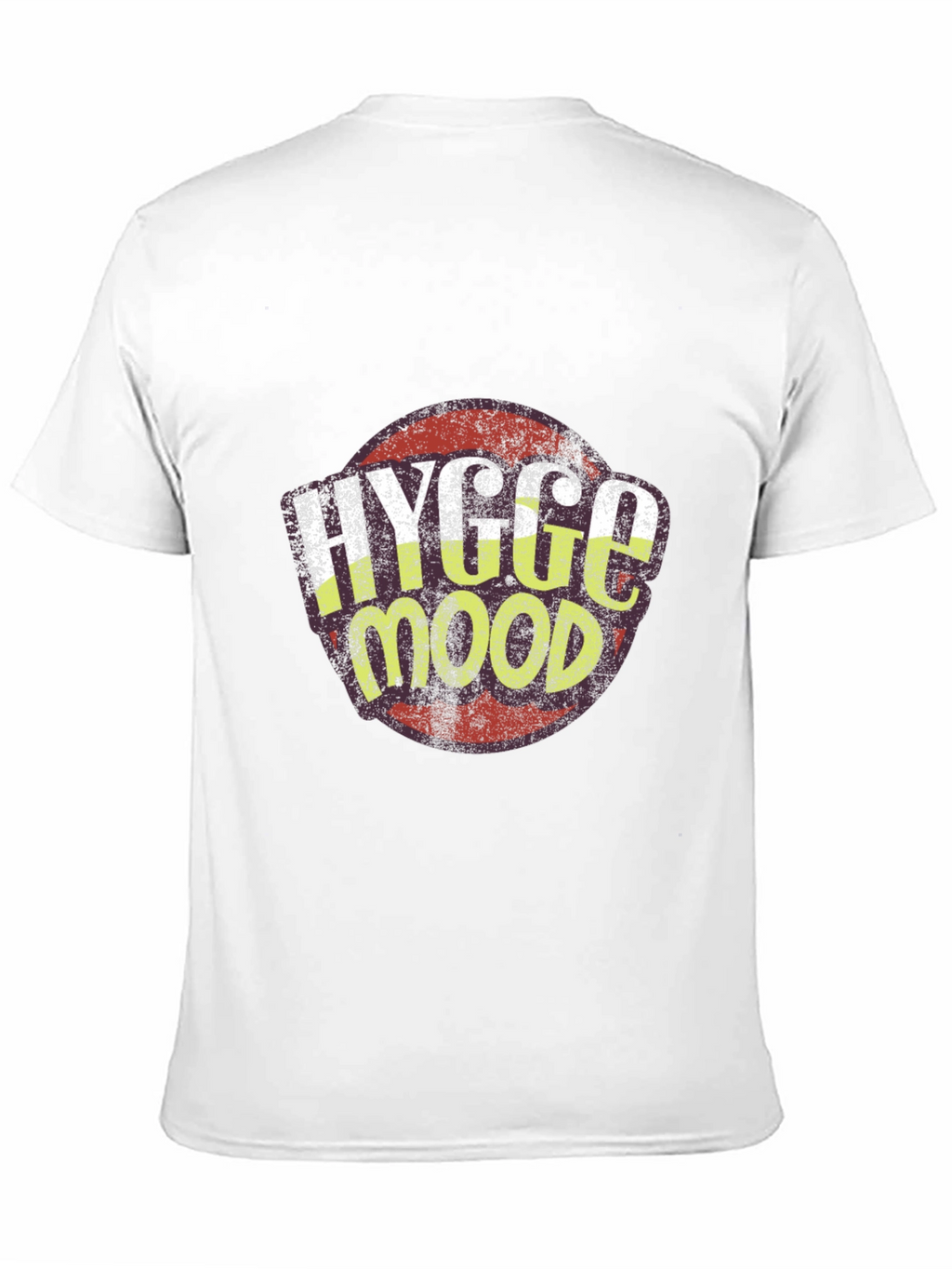 Hygge Mood Graphic Tee - Black Crew Neck Shirt