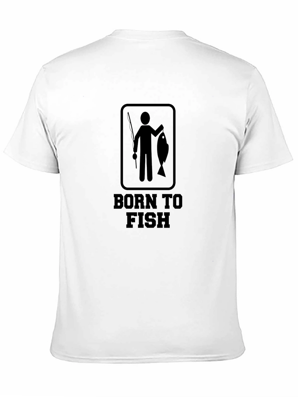 Born to Fish Black Graphic Tee