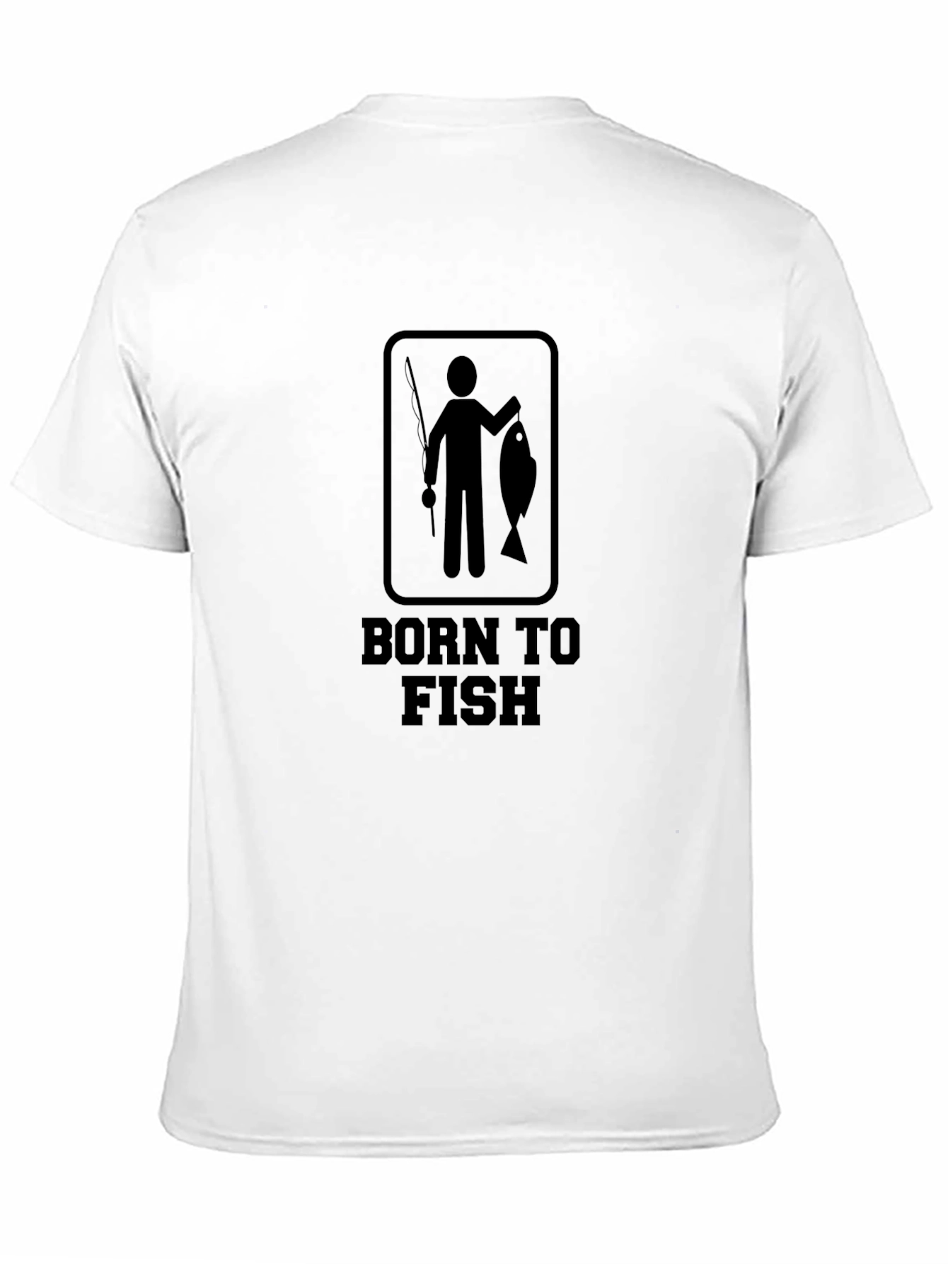 Born to Fish Black Graphic Tee