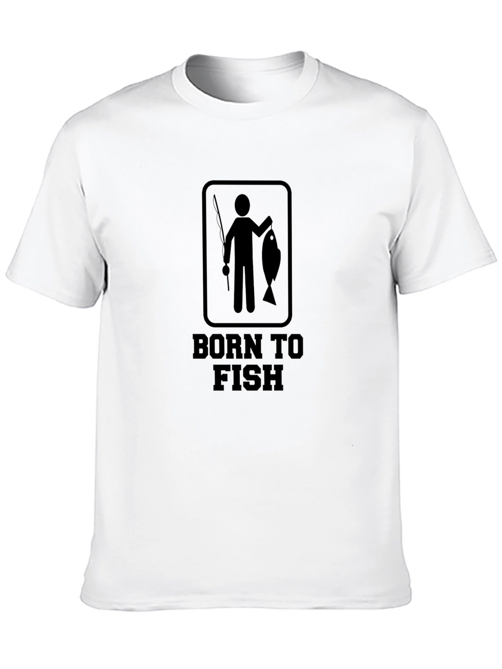 Born to Fish Black Graphic Tee