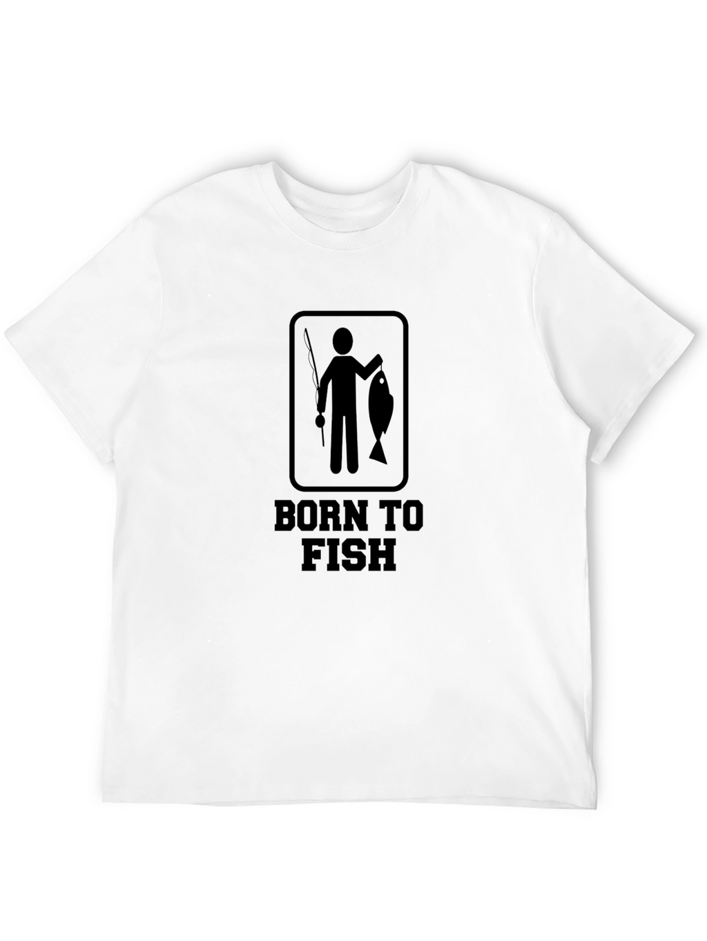 Born to Fish Black Graphic Tee