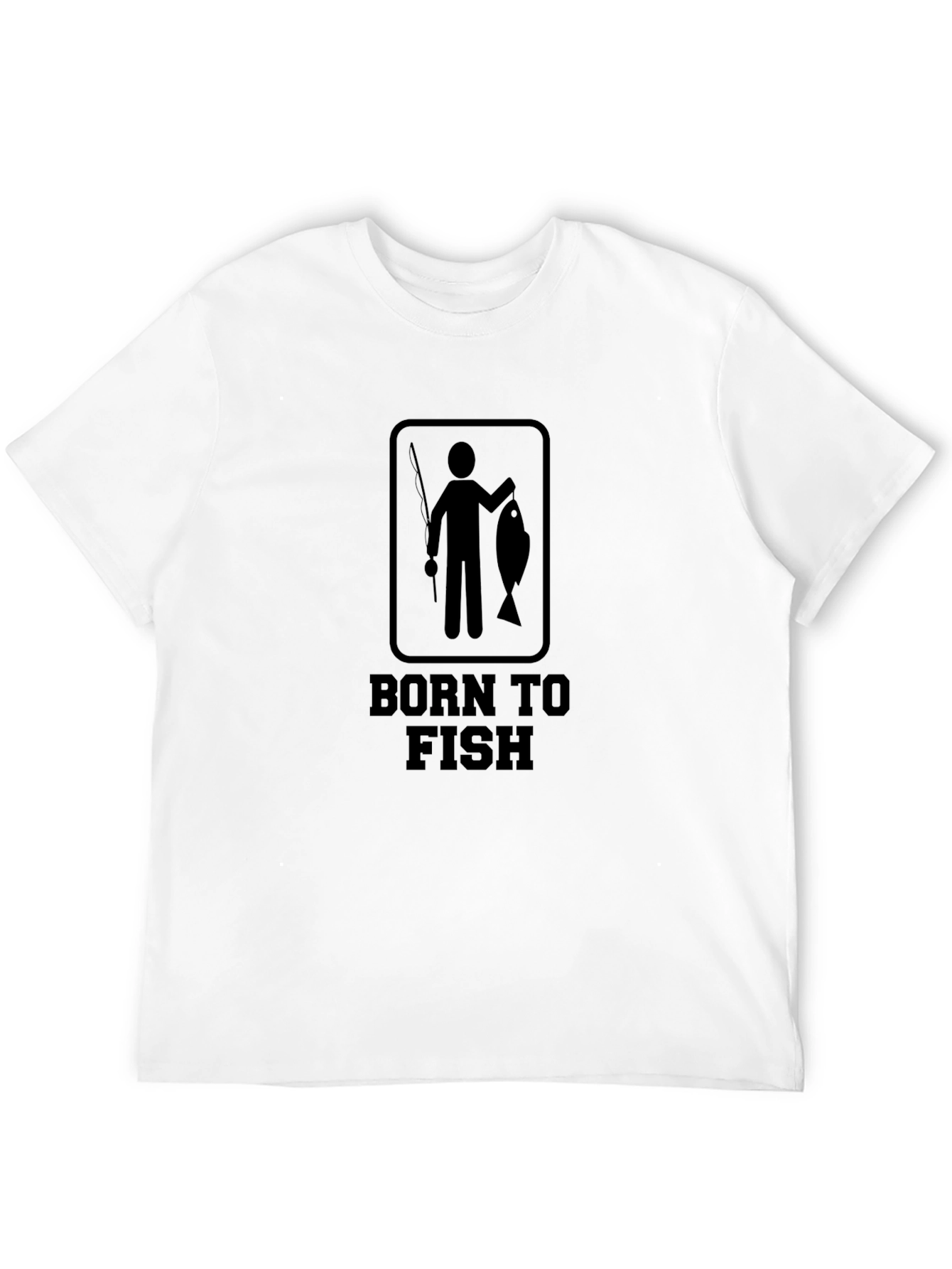 Born to Fish Black Graphic Tee