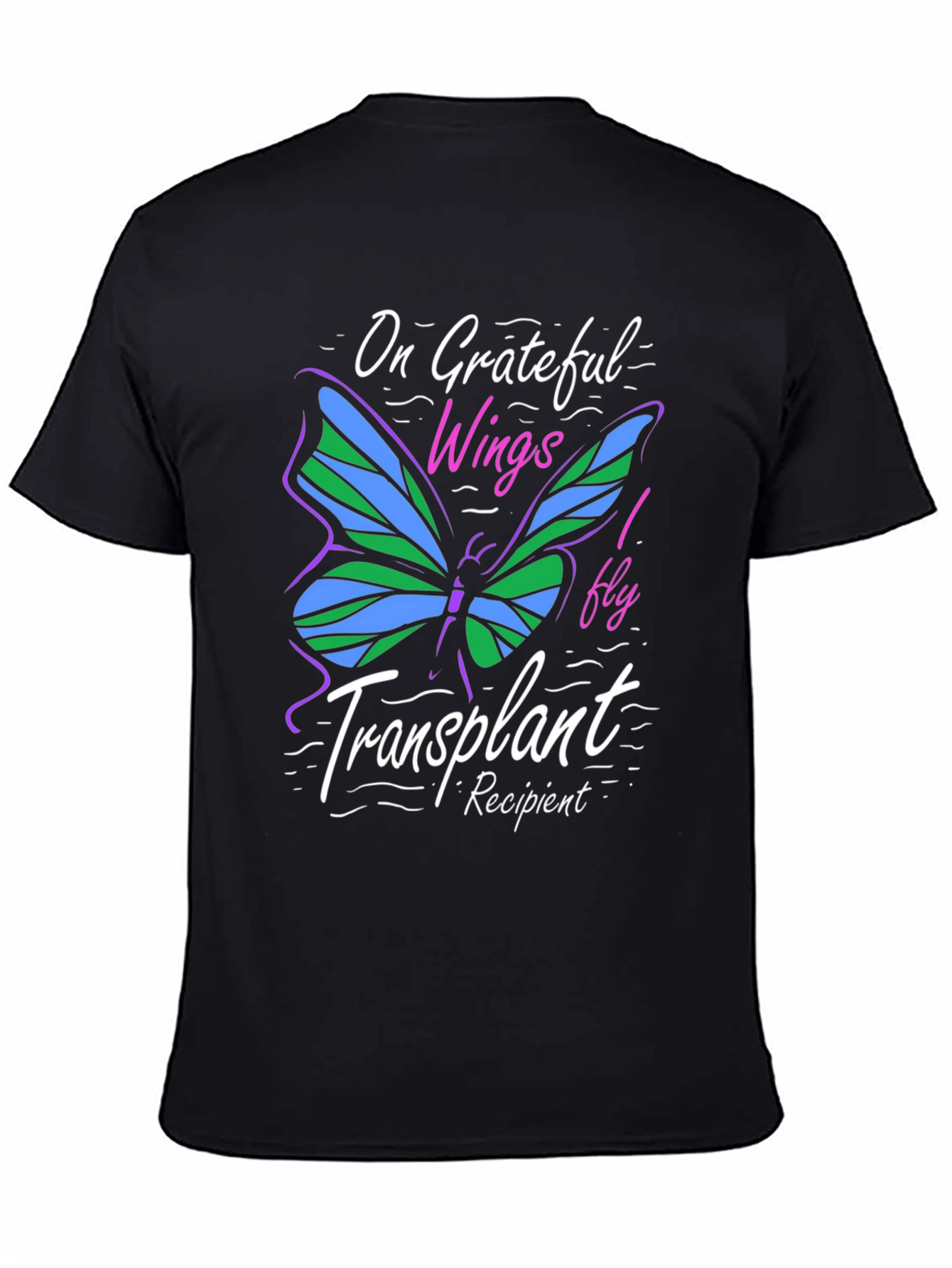 Grateful Wings Transplant Recipient T-Shirt