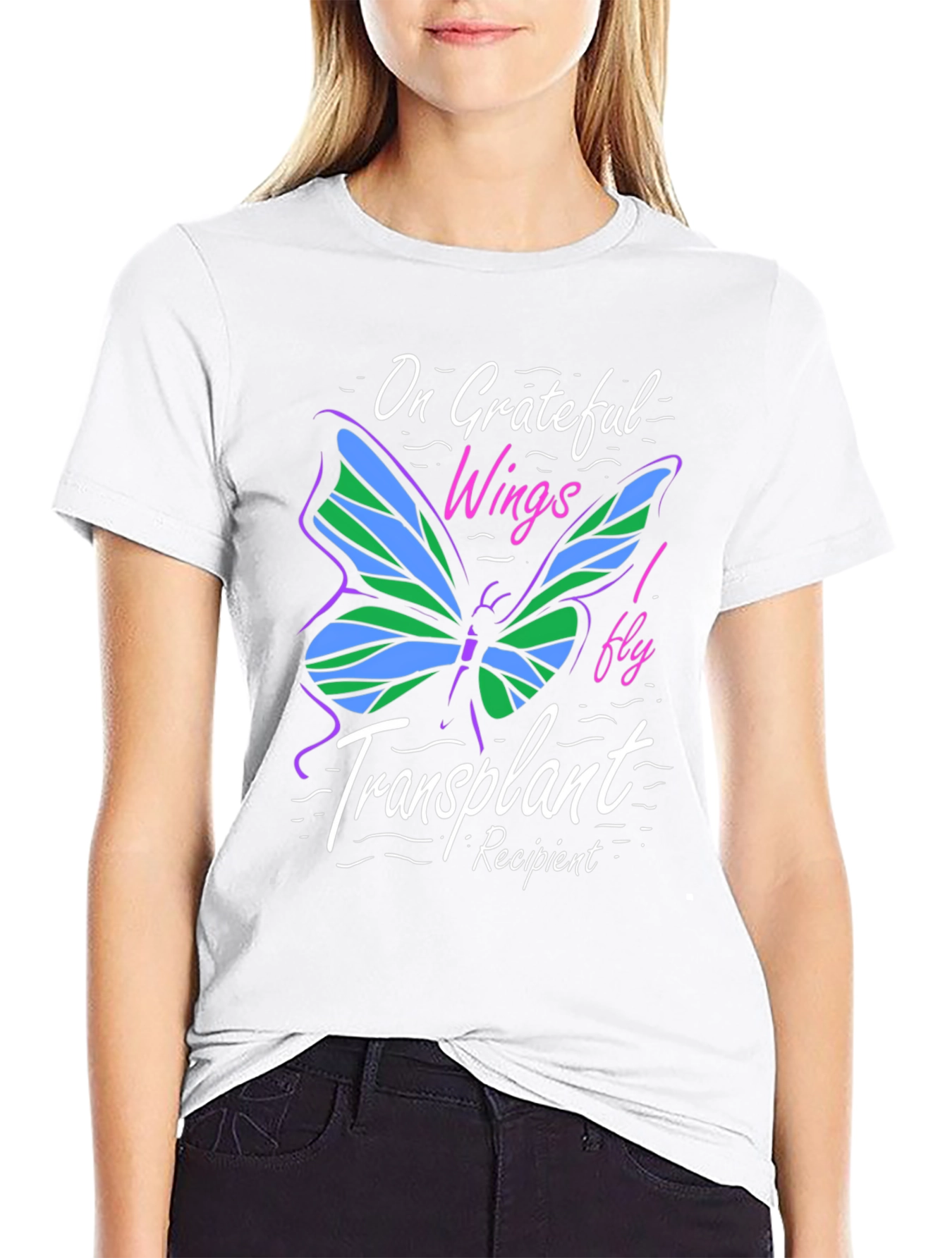 Grateful Wings Transplant Recipient T-Shirt