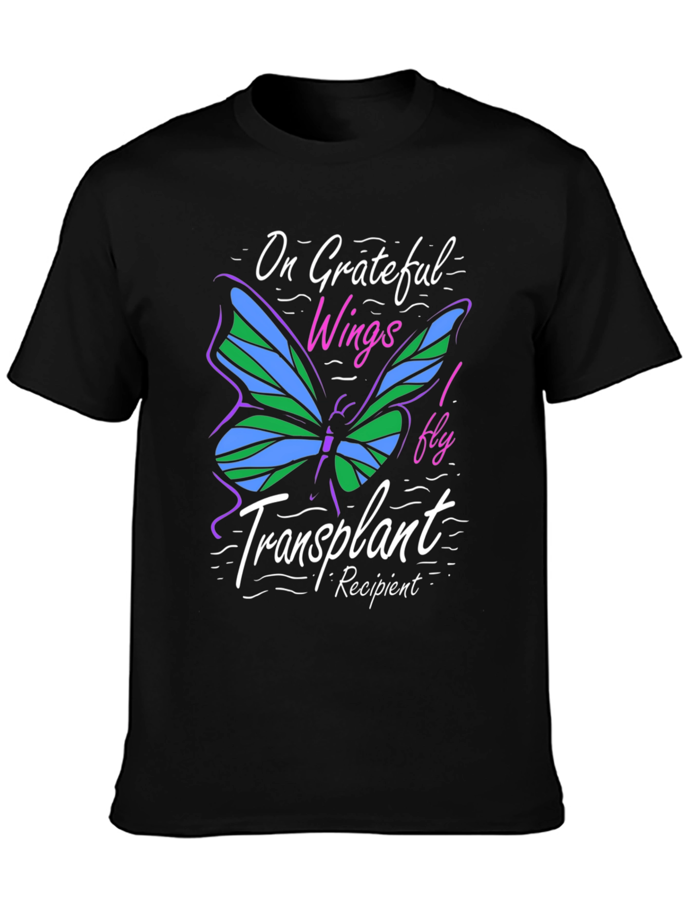 Grateful Wings Transplant Recipient T-Shirt