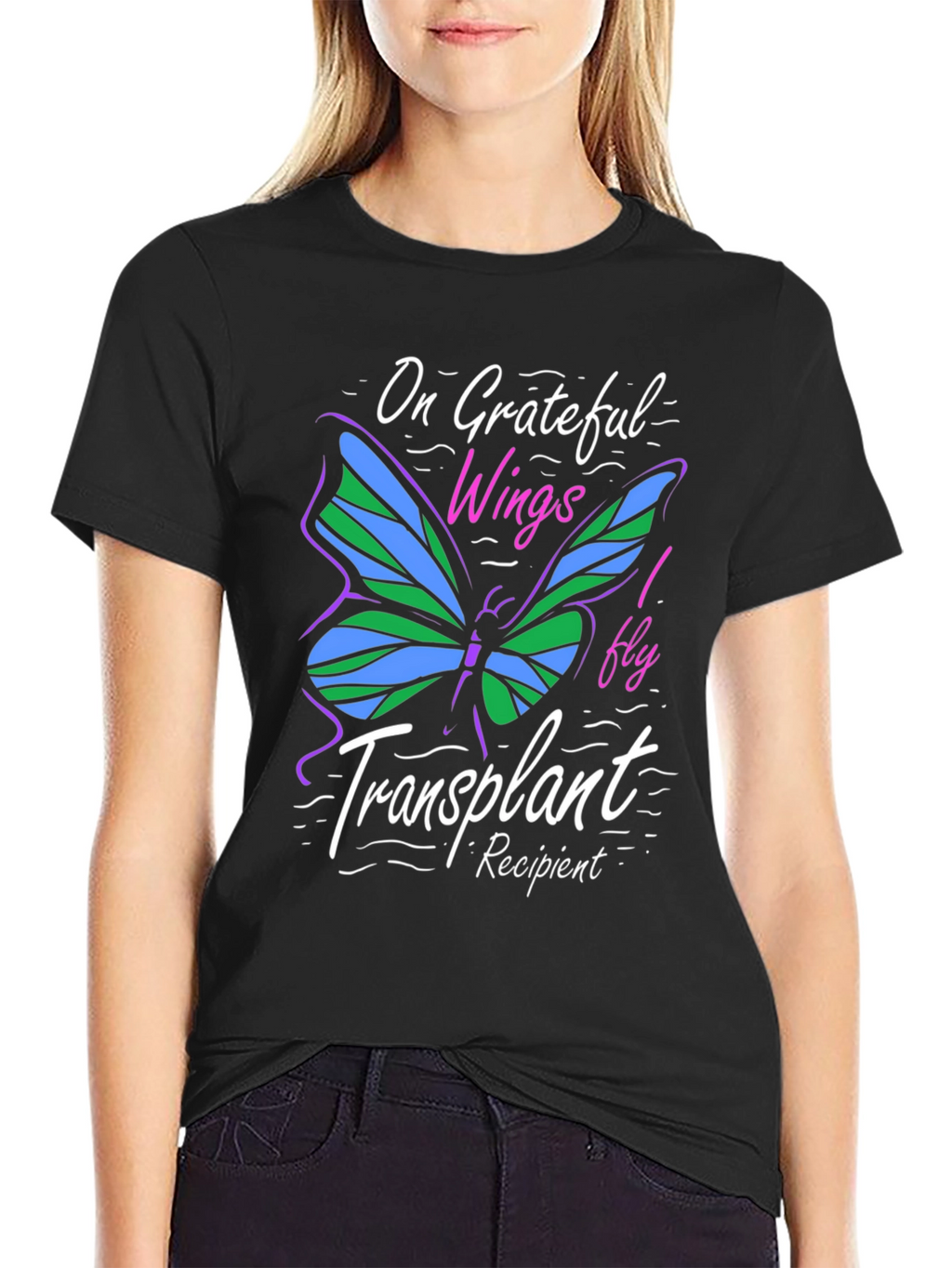 Grateful Wings Transplant Recipient T-Shirt