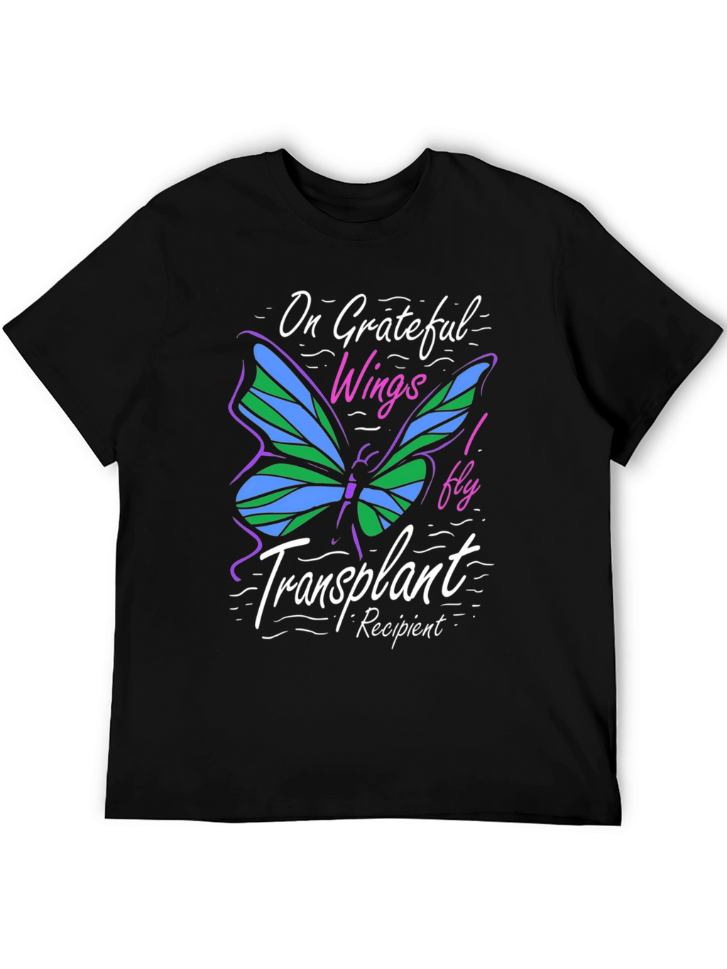 Grateful Wings Transplant Recipient T-Shirt