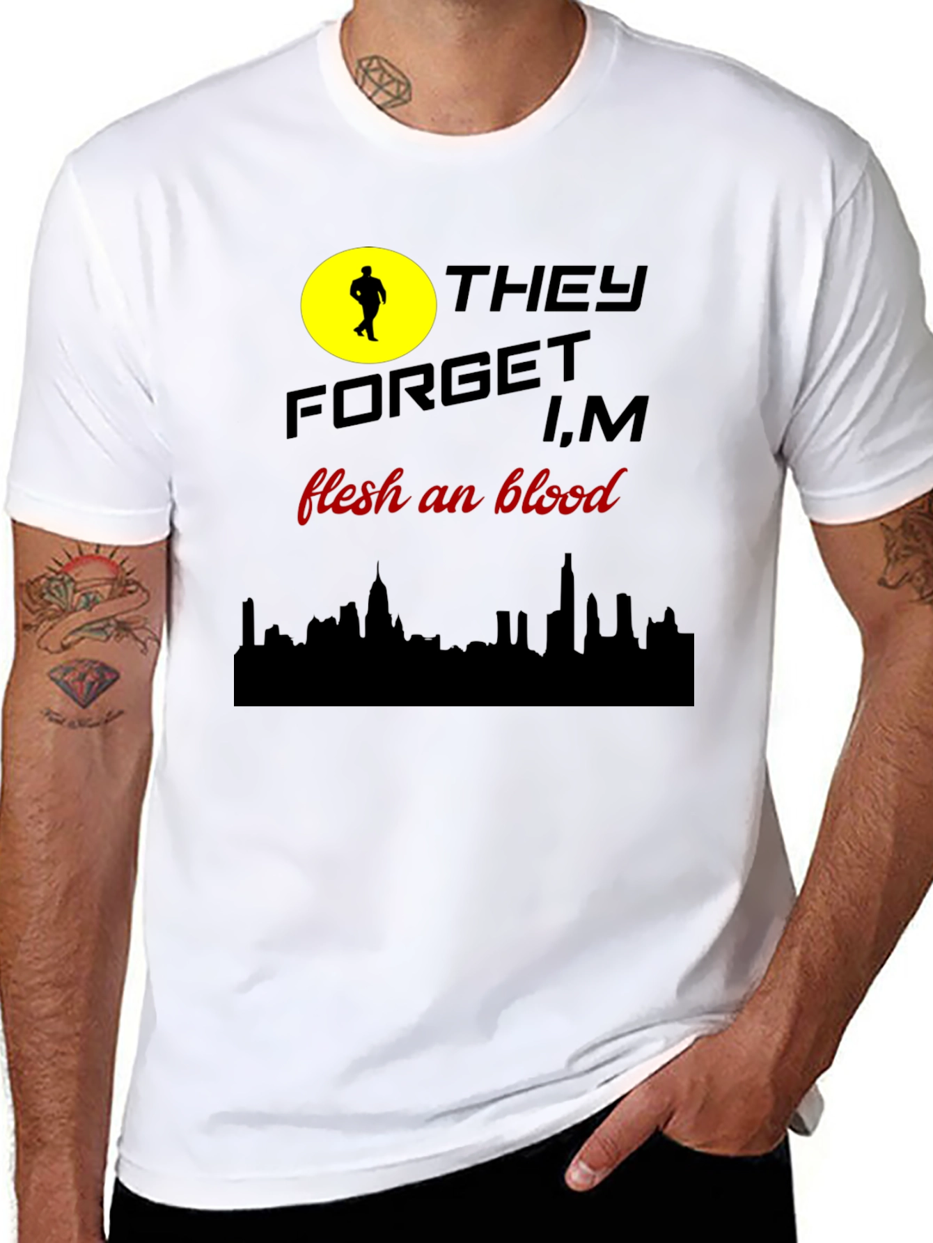 They Forget T-Shirt: Flesh and Blood