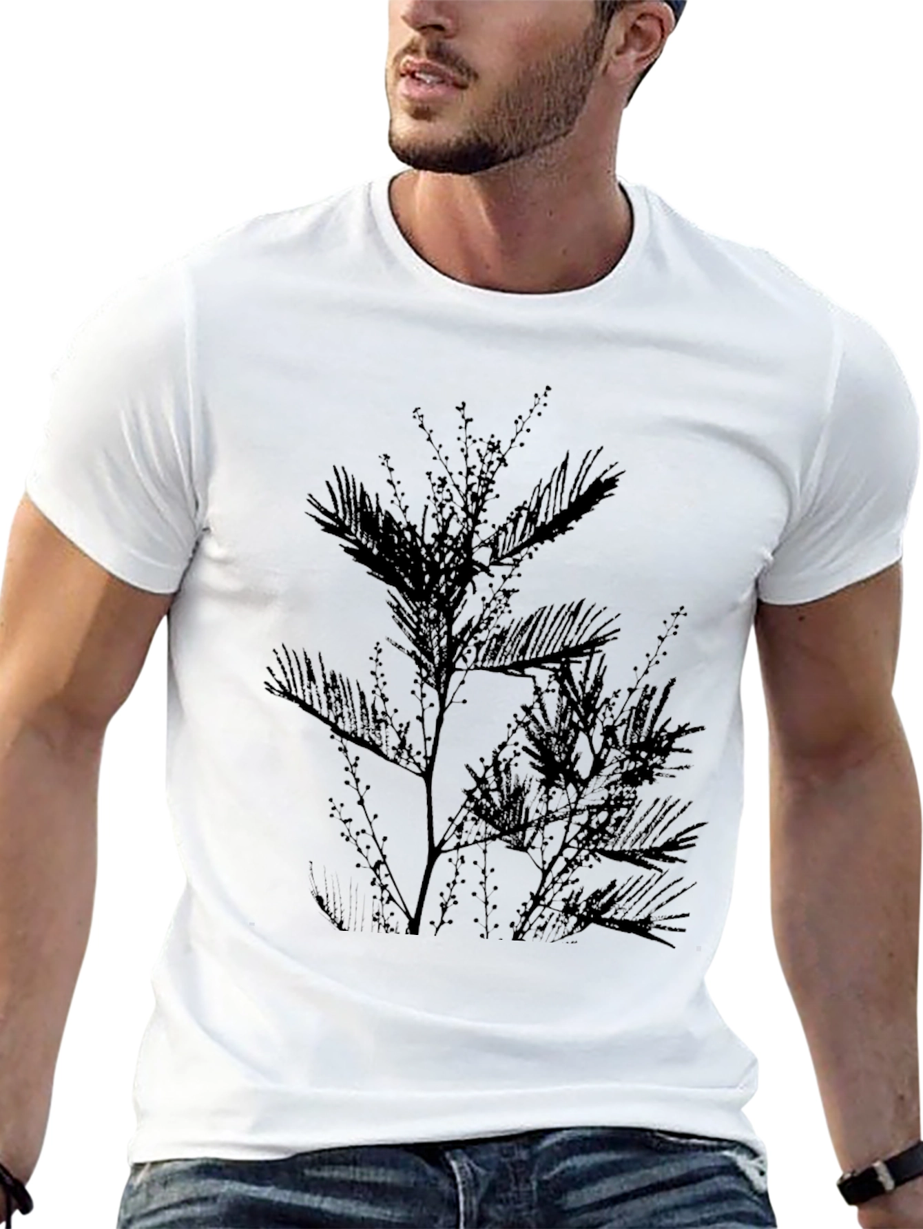 Black Tree Silhouette Graphic Tee