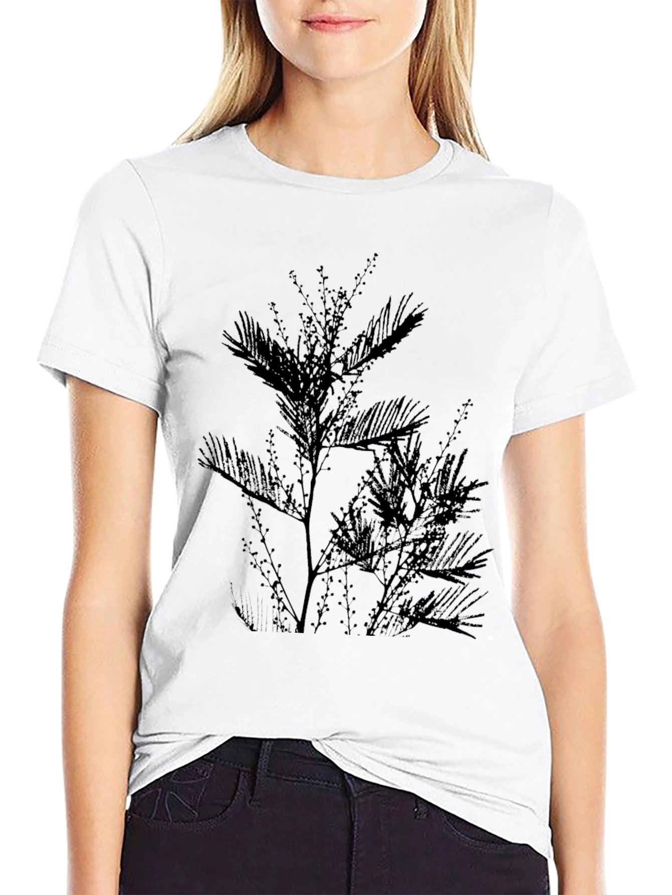 Black Tree Silhouette Graphic Tee