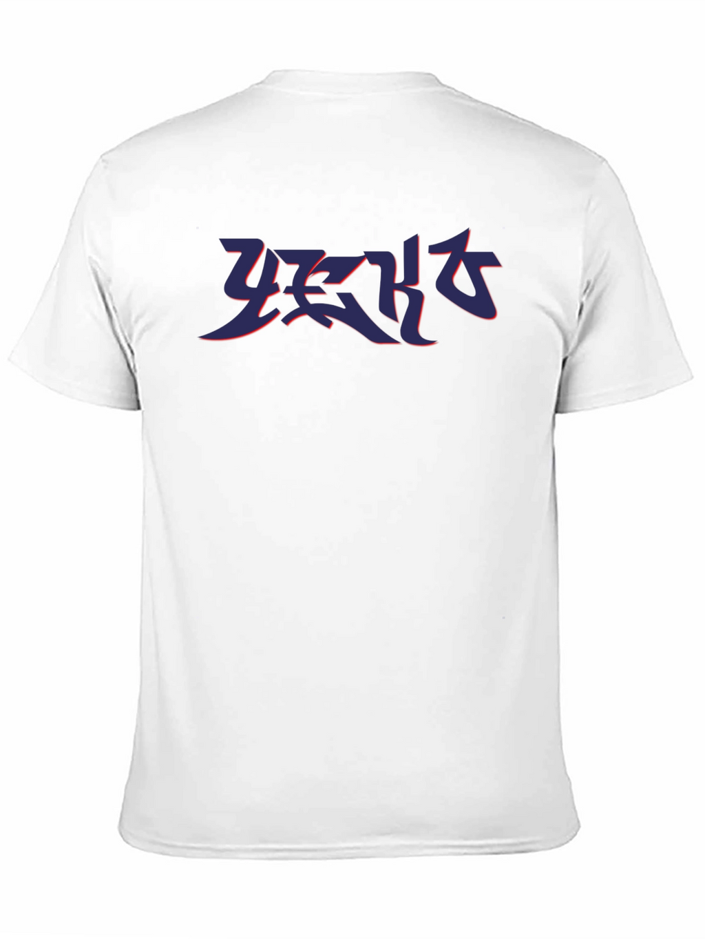 Black T-Shirt with Abstract Graphic Print