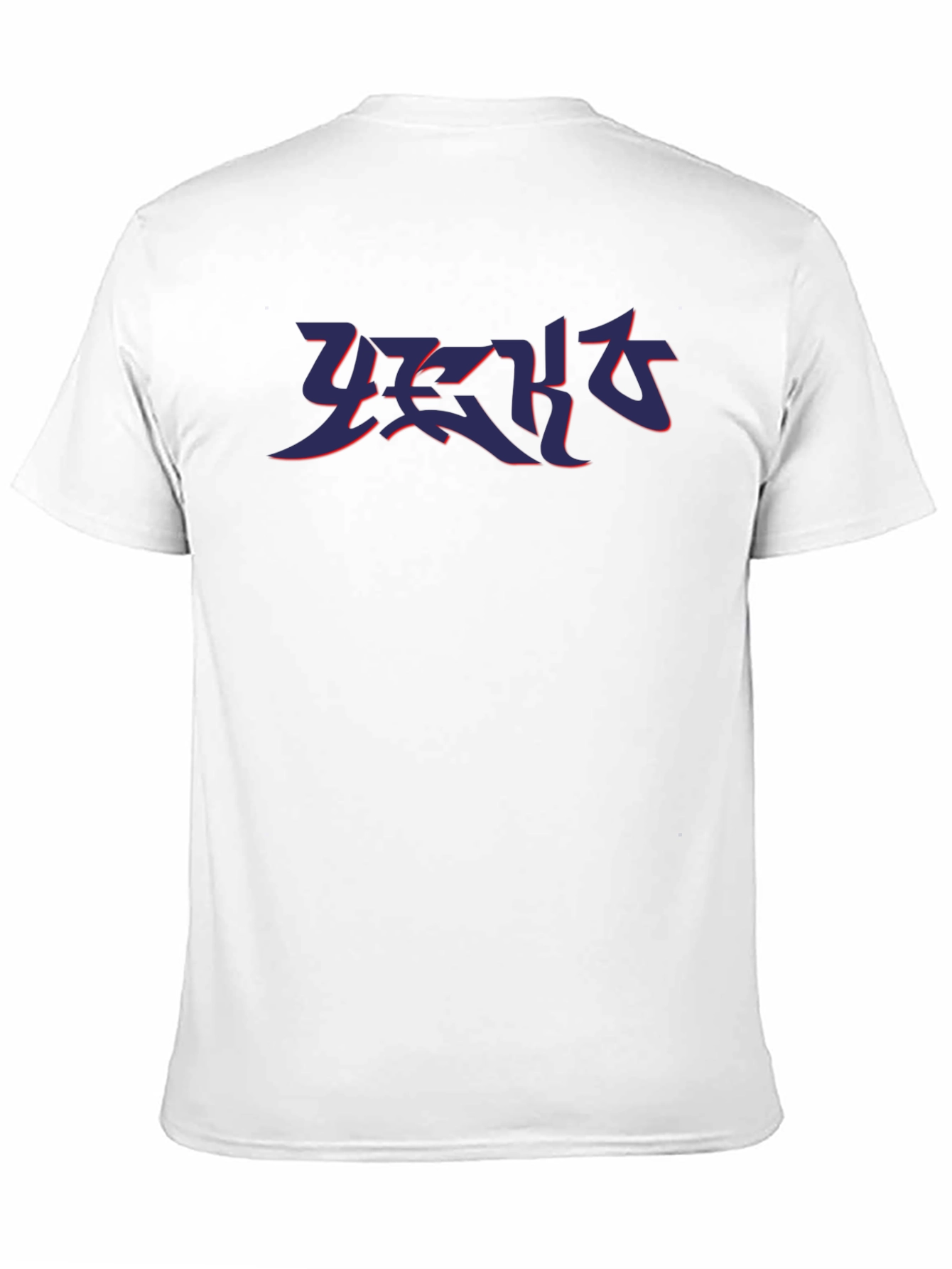 Black T-Shirt with Abstract Graphic Print
