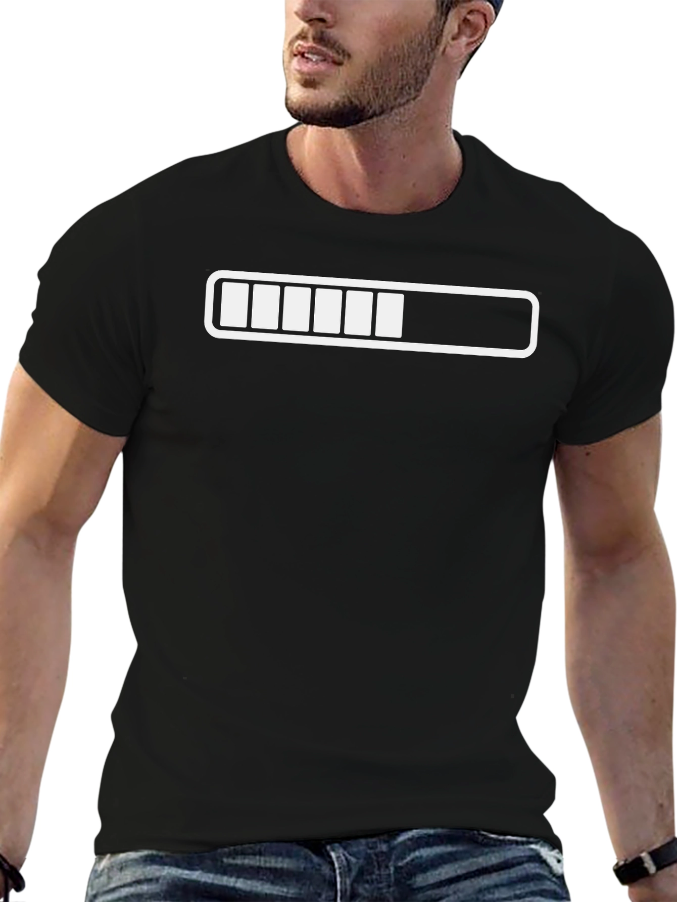 Loading Bar Graphic T-Shirt - Funny Progress Tee