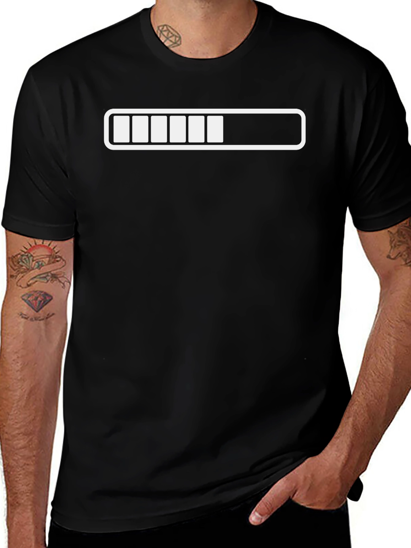 Loading Bar Graphic T-Shirt - Funny Progress Tee