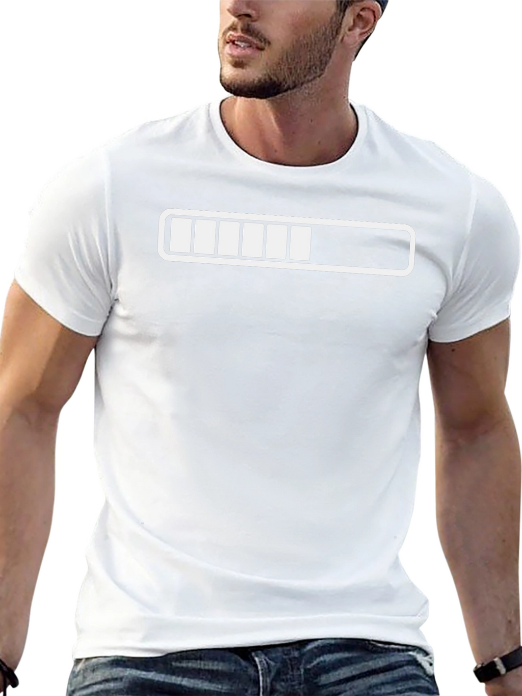 Loading Bar Graphic T-Shirt - Funny Progress Tee