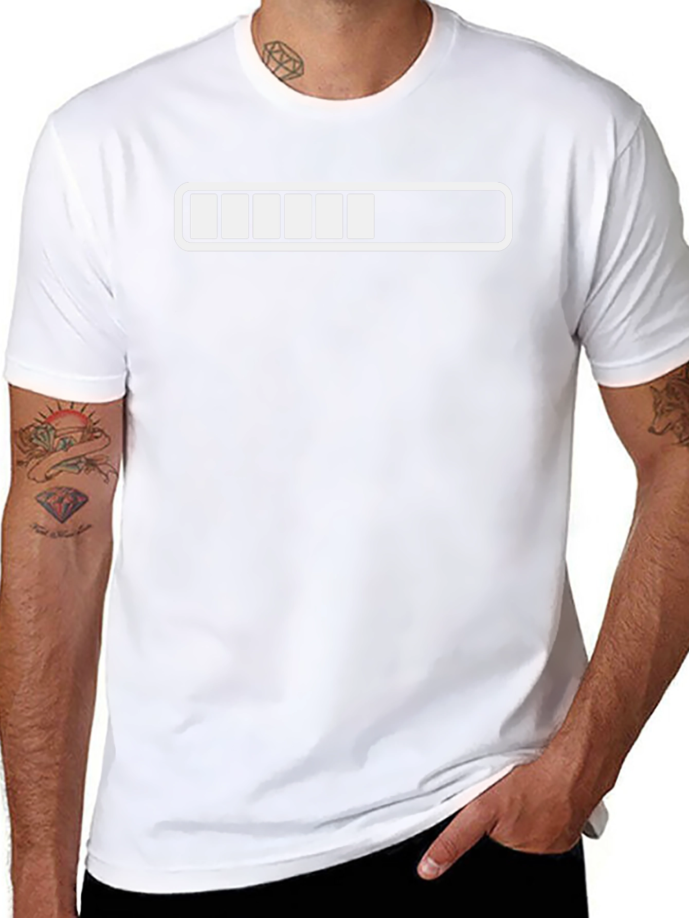 Loading Bar Graphic T-Shirt - Funny Progress Tee