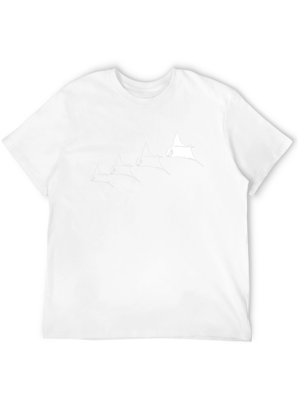Manta Ray Graphic Tee - Cool Black T-Shirt