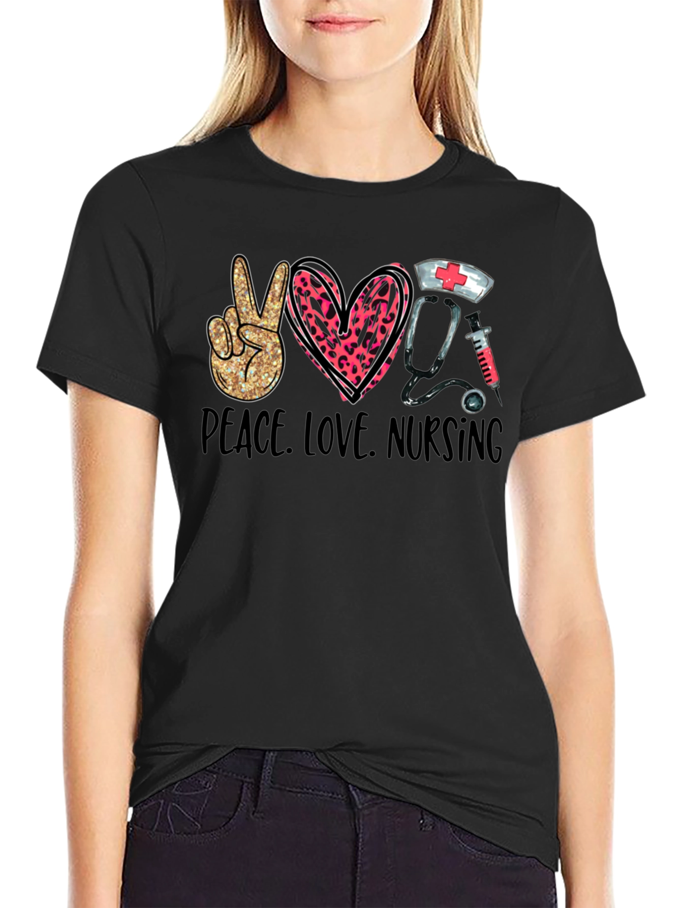 Peace Love Nursing T-Shirt