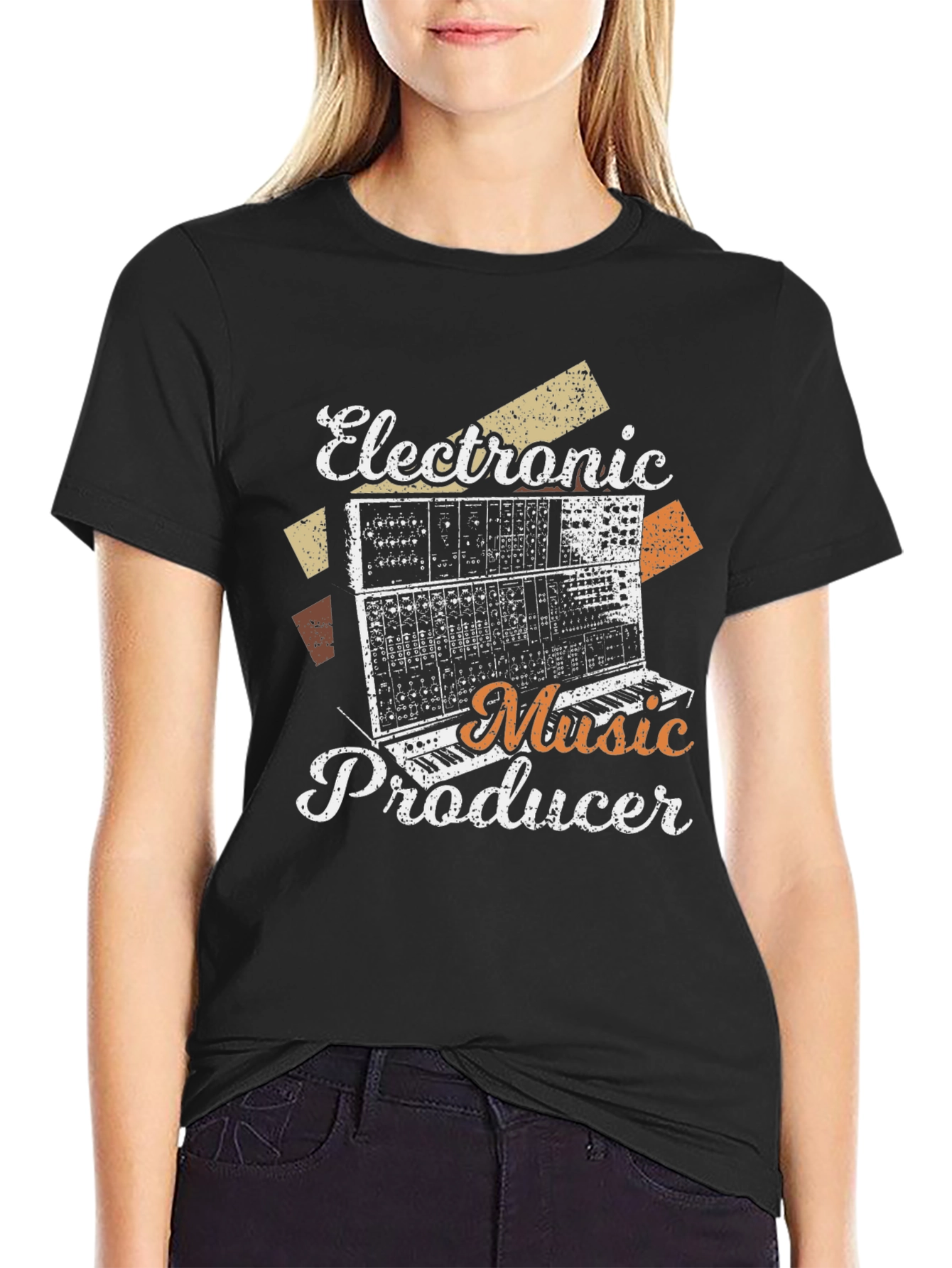 Electronic Music Producer T-Shirt Retro Synth Tee