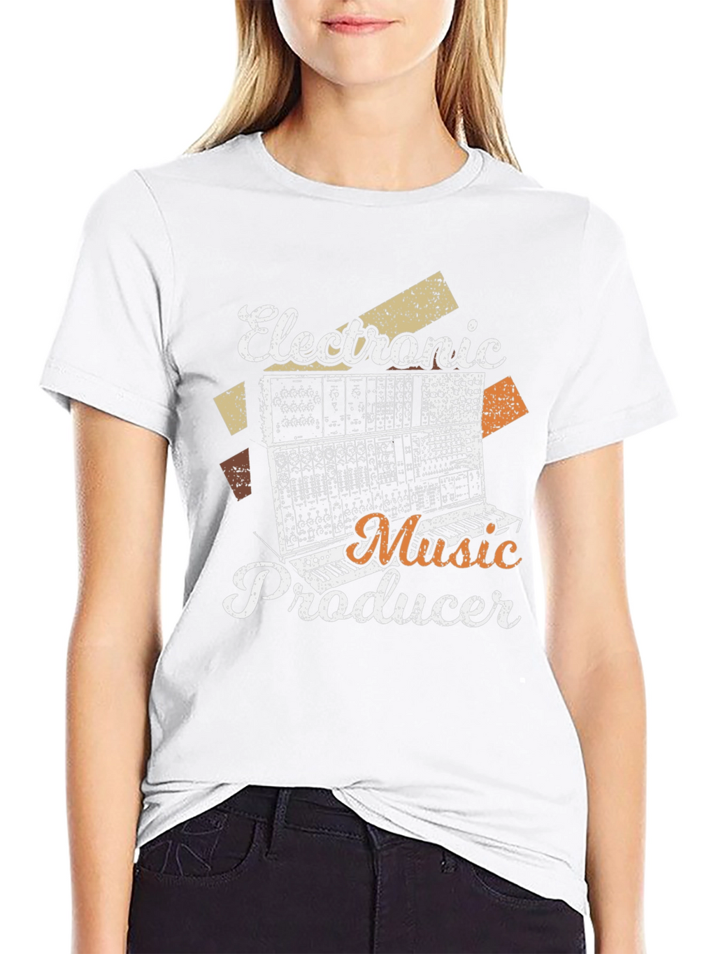 Electronic Music Producer T-Shirt Retro Synth Tee