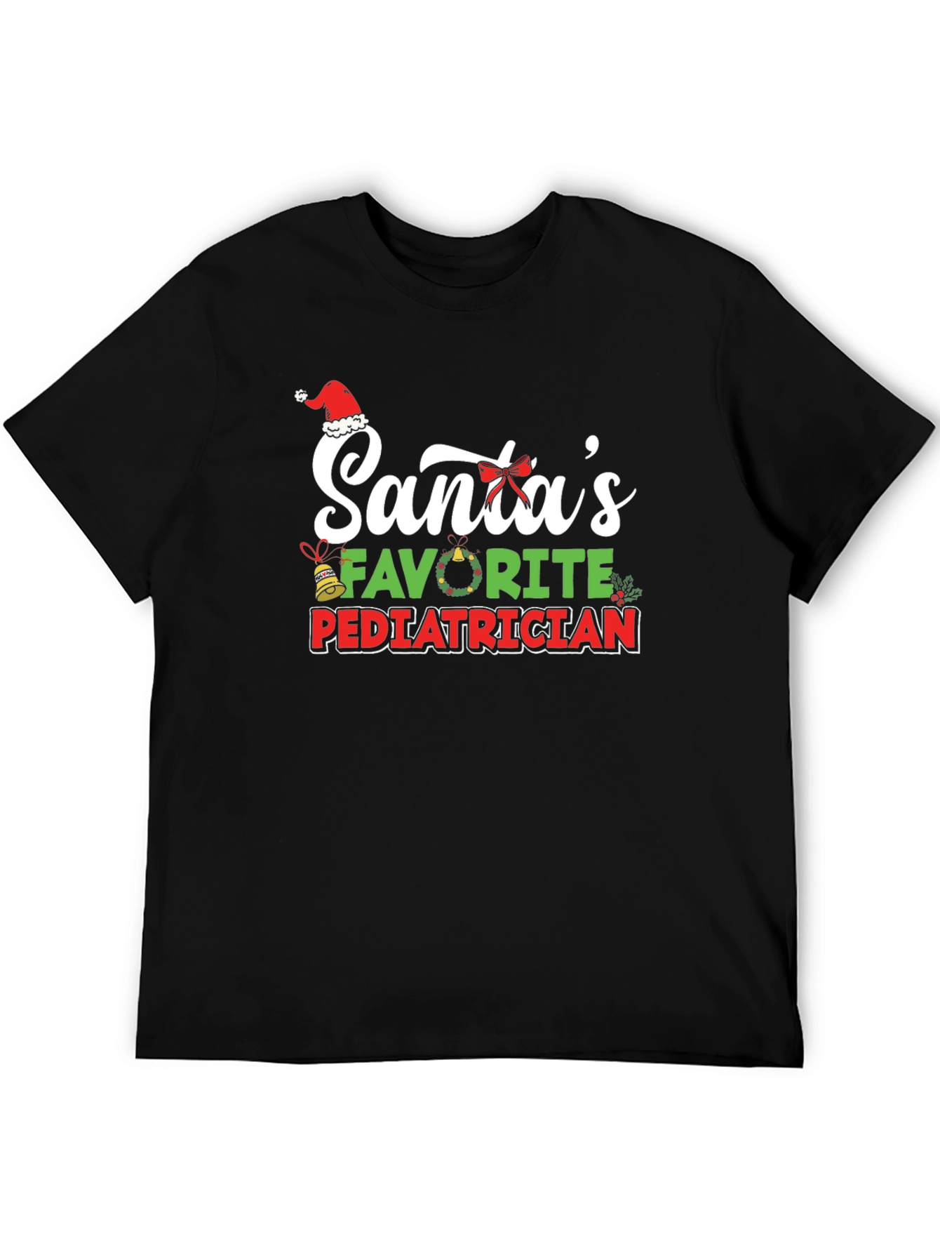Santas Favorite Pediatrician Christmas T-Shirt