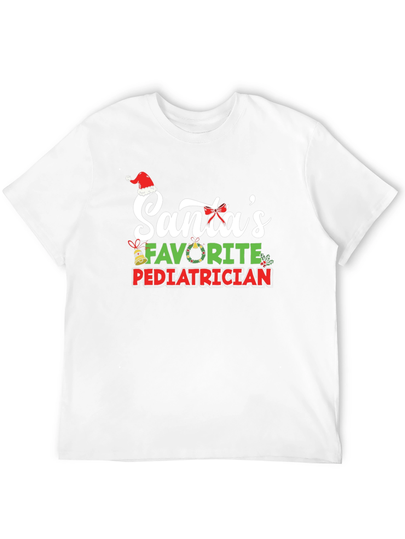 Santas Favorite Pediatrician Christmas T-Shirt