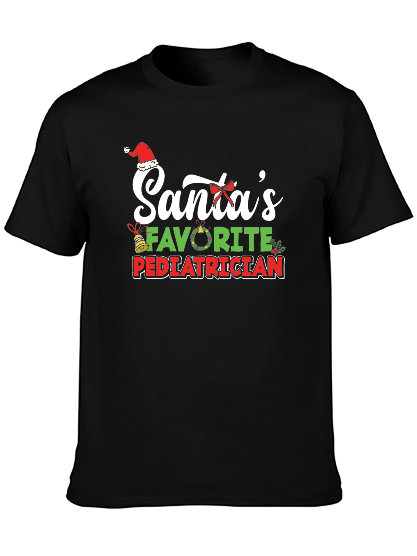 Santas Favorite Pediatrician Christmas T-Shirt