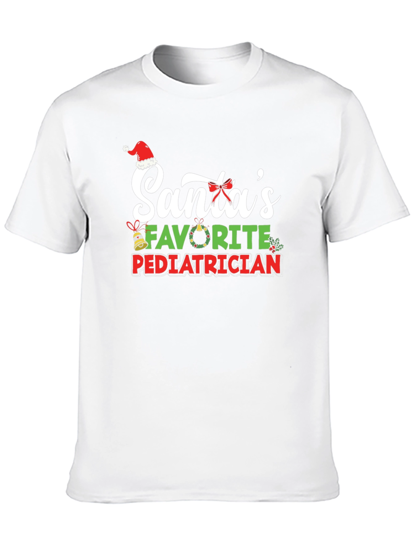 Santas Favorite Pediatrician Christmas T-Shirt