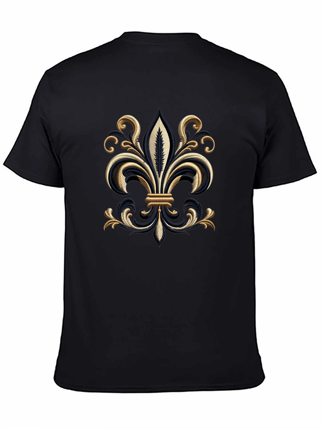 Embroidered Fleur-de-Lis T-Shirt