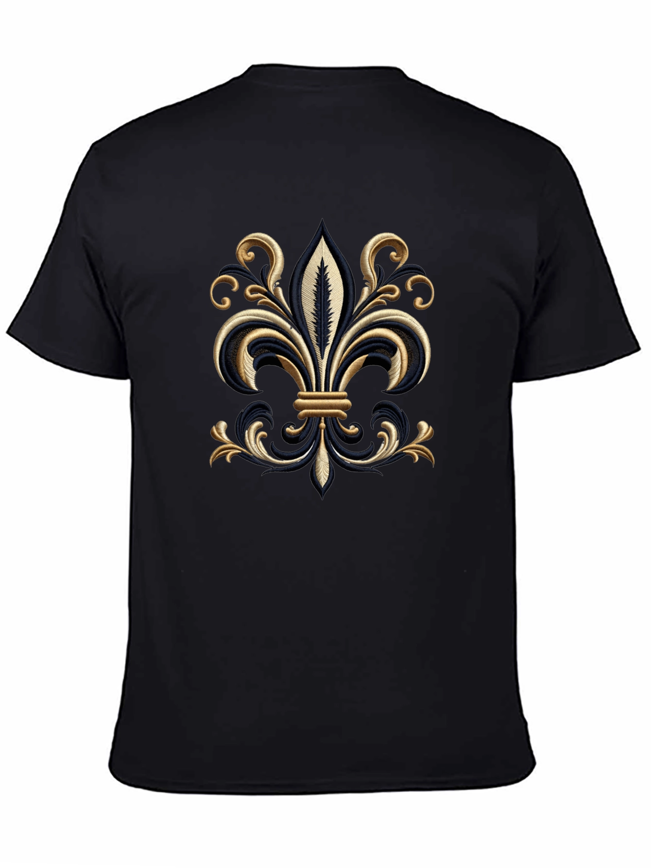 Embroidered Fleur-de-Lis T-Shirt