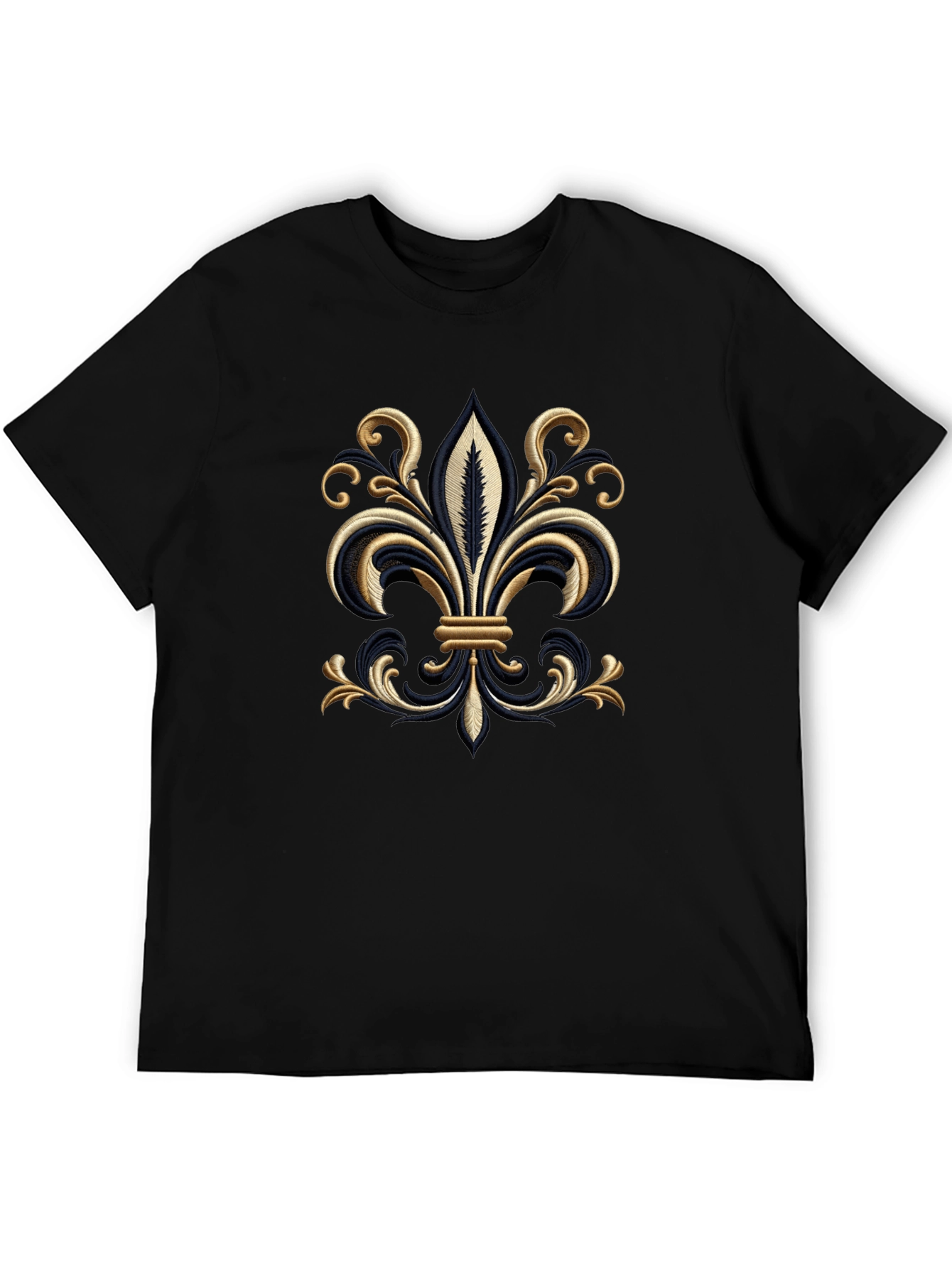 Embroidered Fleur-de-Lis T-Shirt