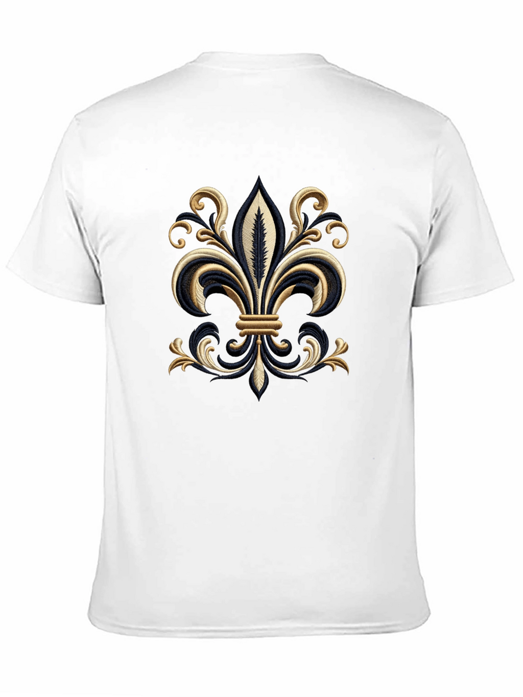 Embroidered Fleur-de-Lis T-Shirt