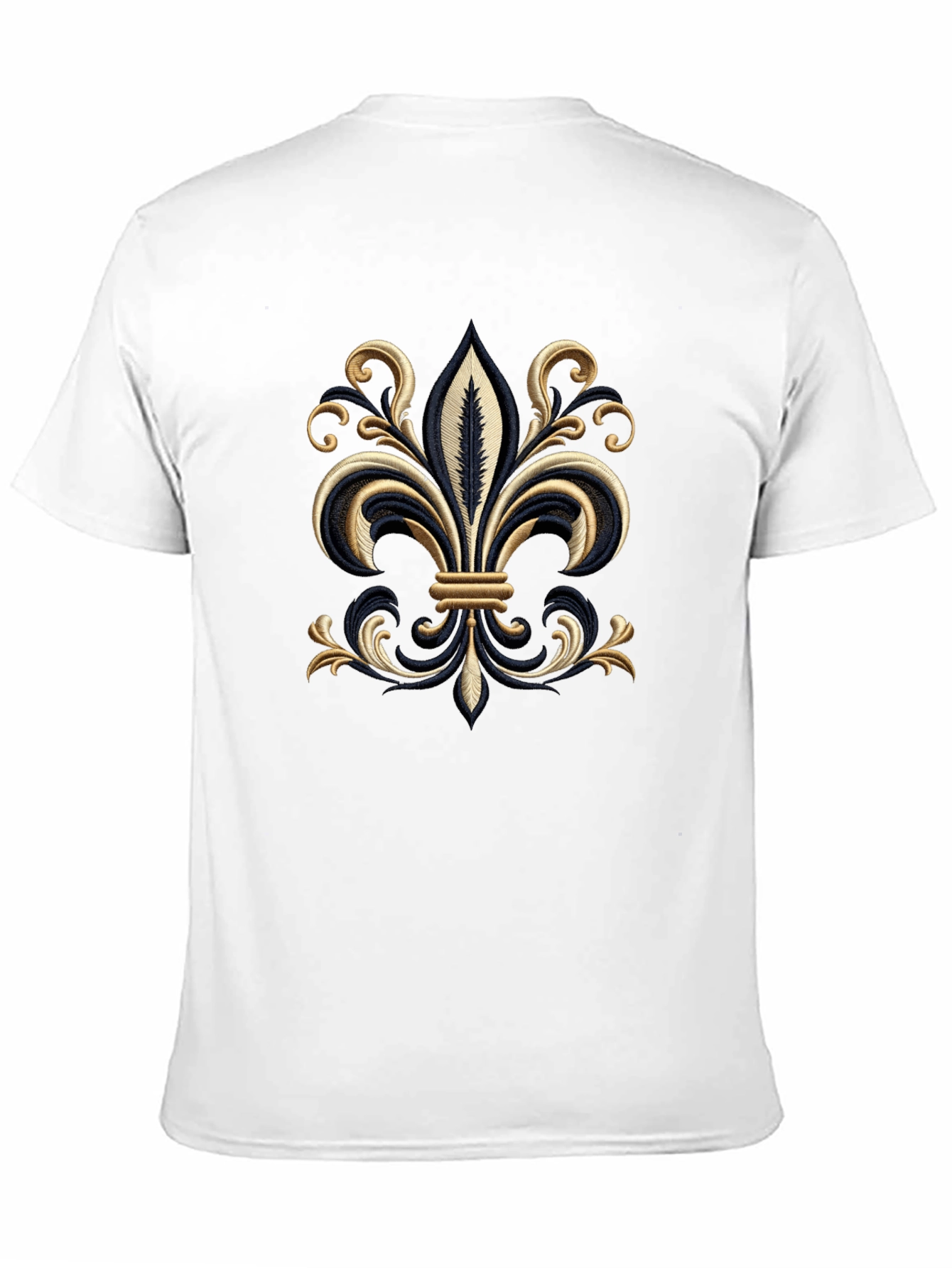 Embroidered Fleur-de-Lis T-Shirt