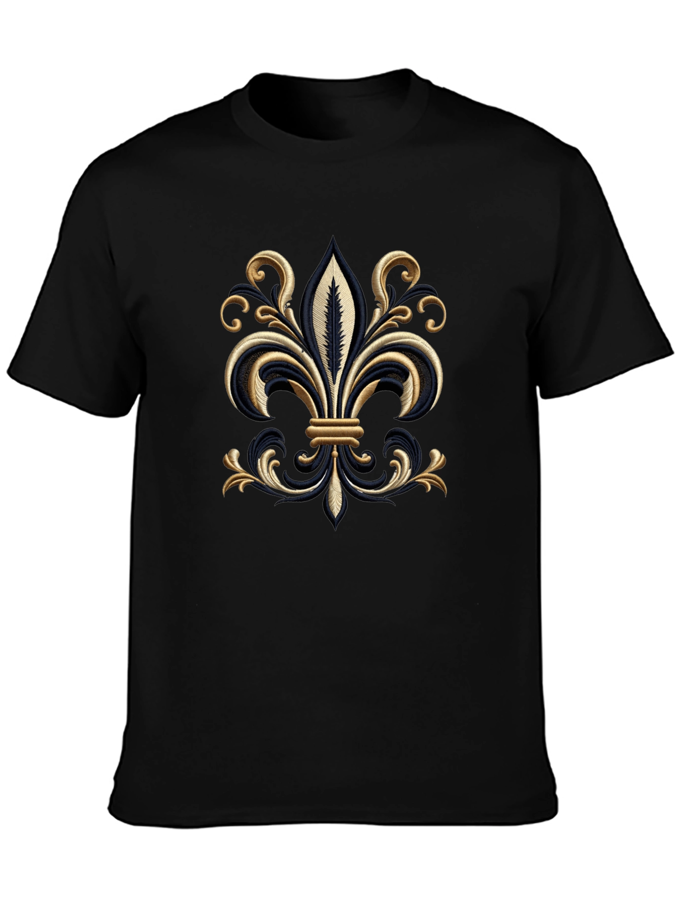 Embroidered Fleur-de-Lis T-Shirt