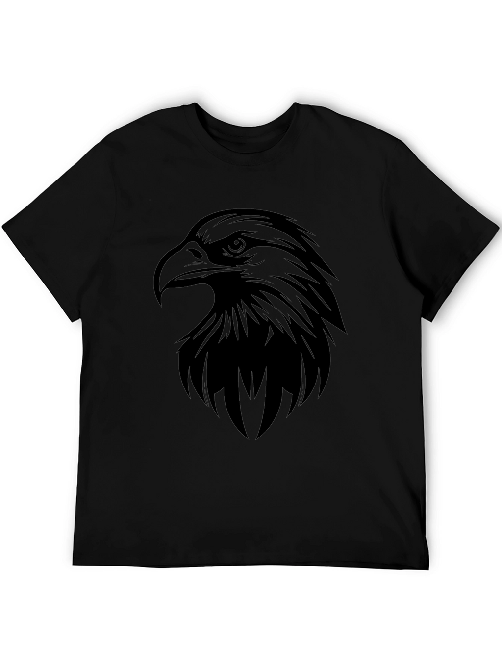 Bold Eagle Graphic Black T-Shirt for Men