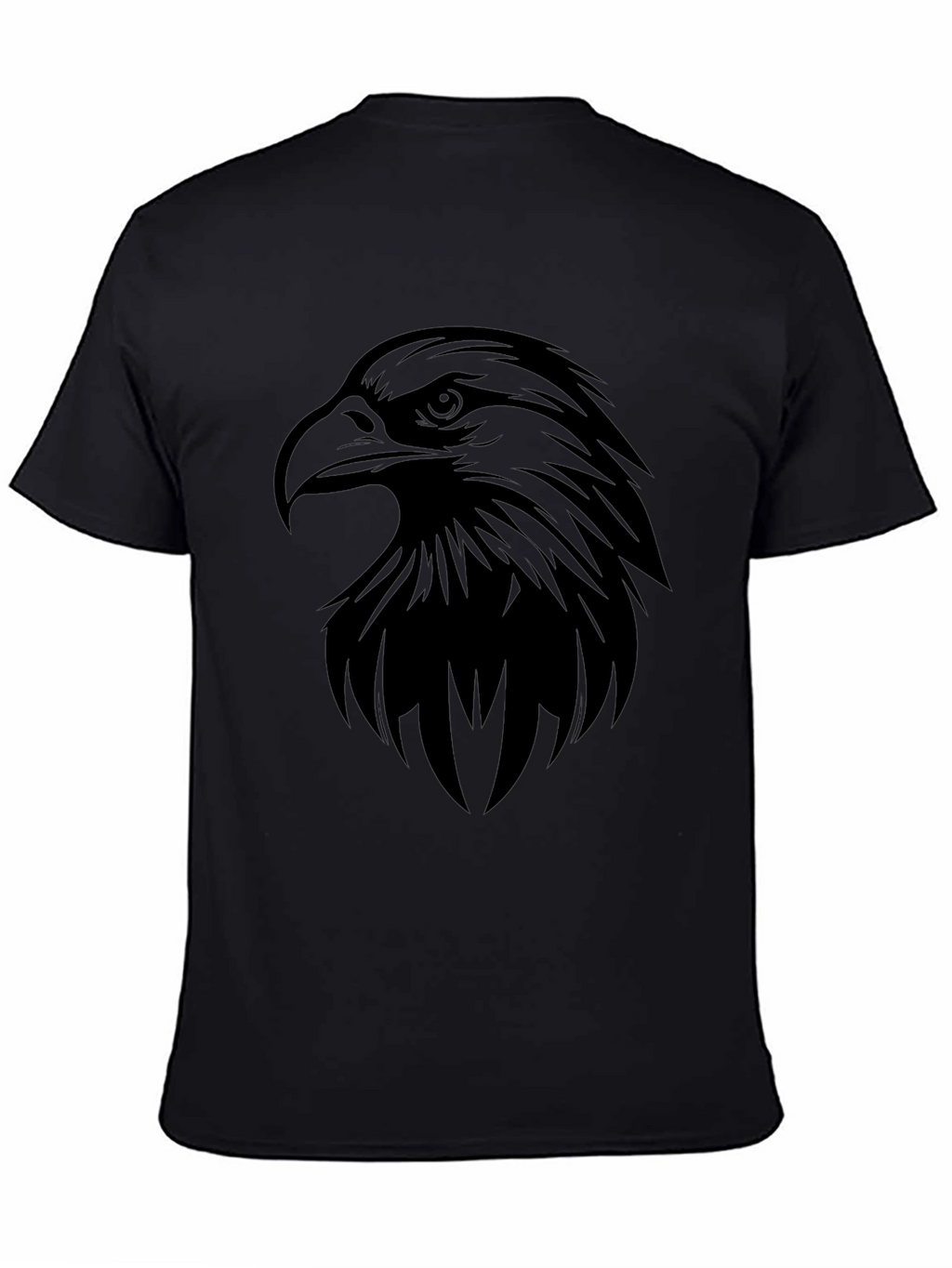 Bold Eagle Graphic Black T-Shirt for Men