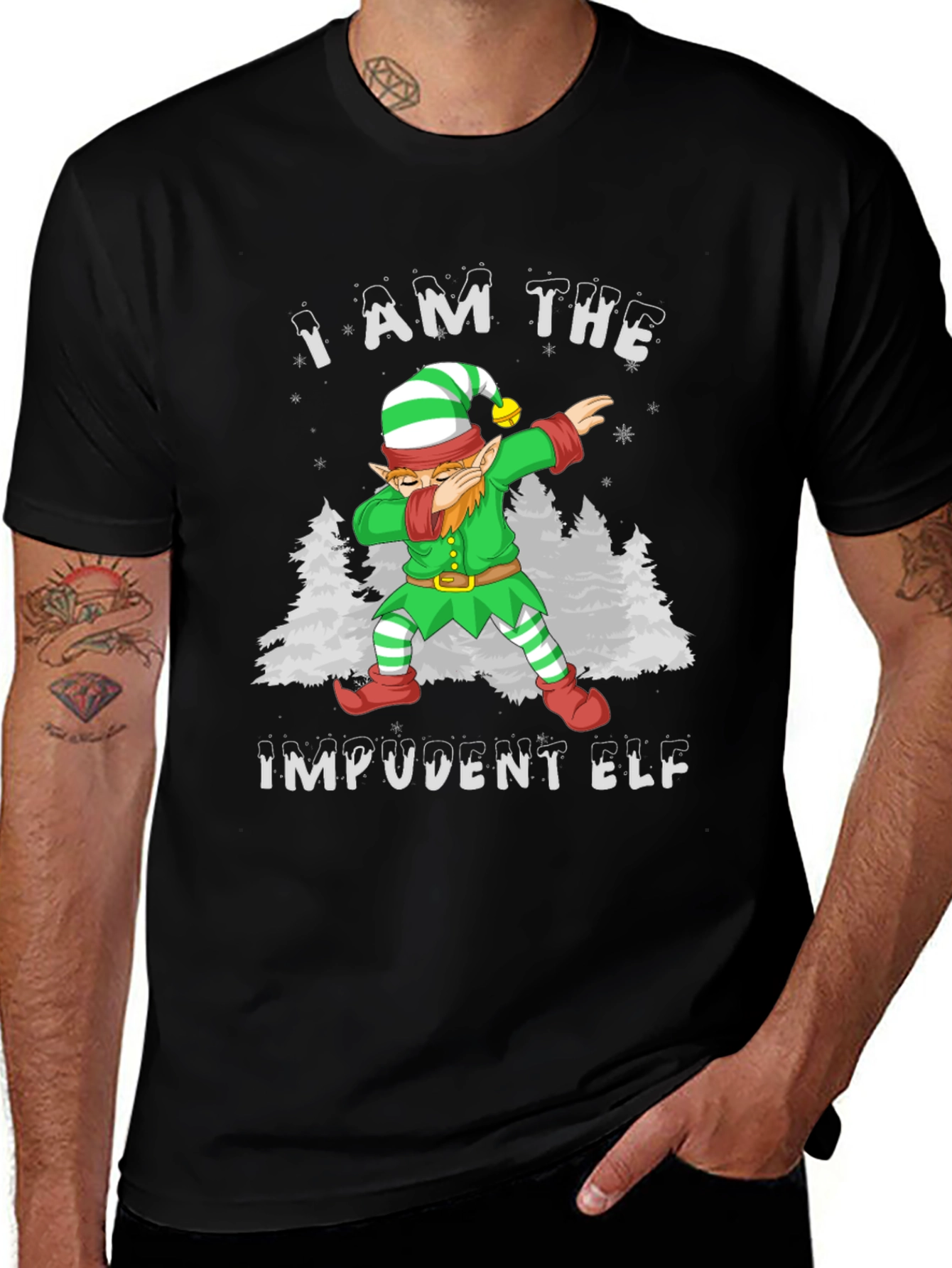 Imprudent Elf Dab Christmas T-Shirt
