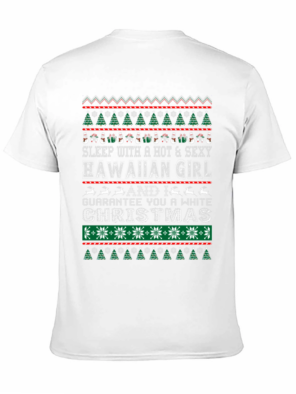 Hawaiian Girl Christmas Graphic Tee