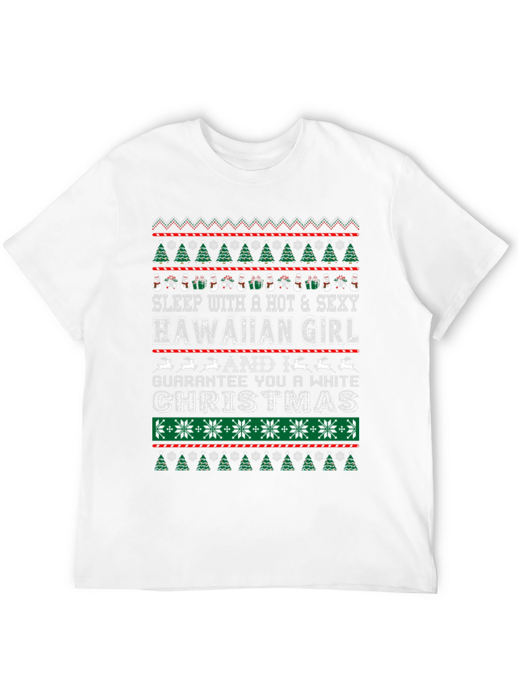 Hawaiian Girl Christmas Graphic Tee