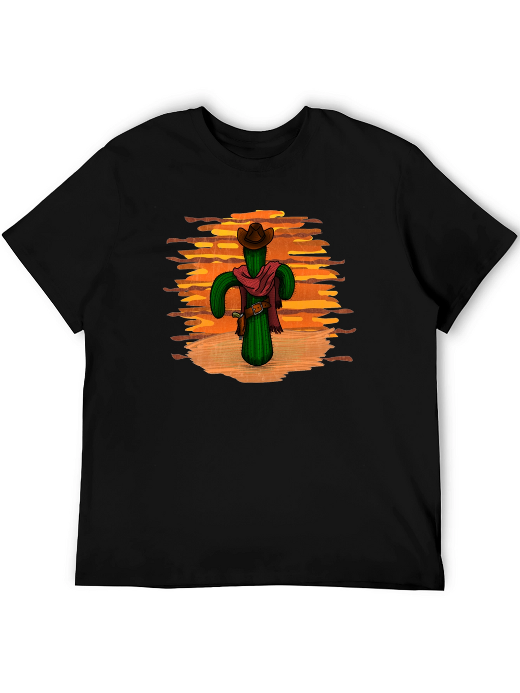 Cactus Cowboy Black T-Shirt