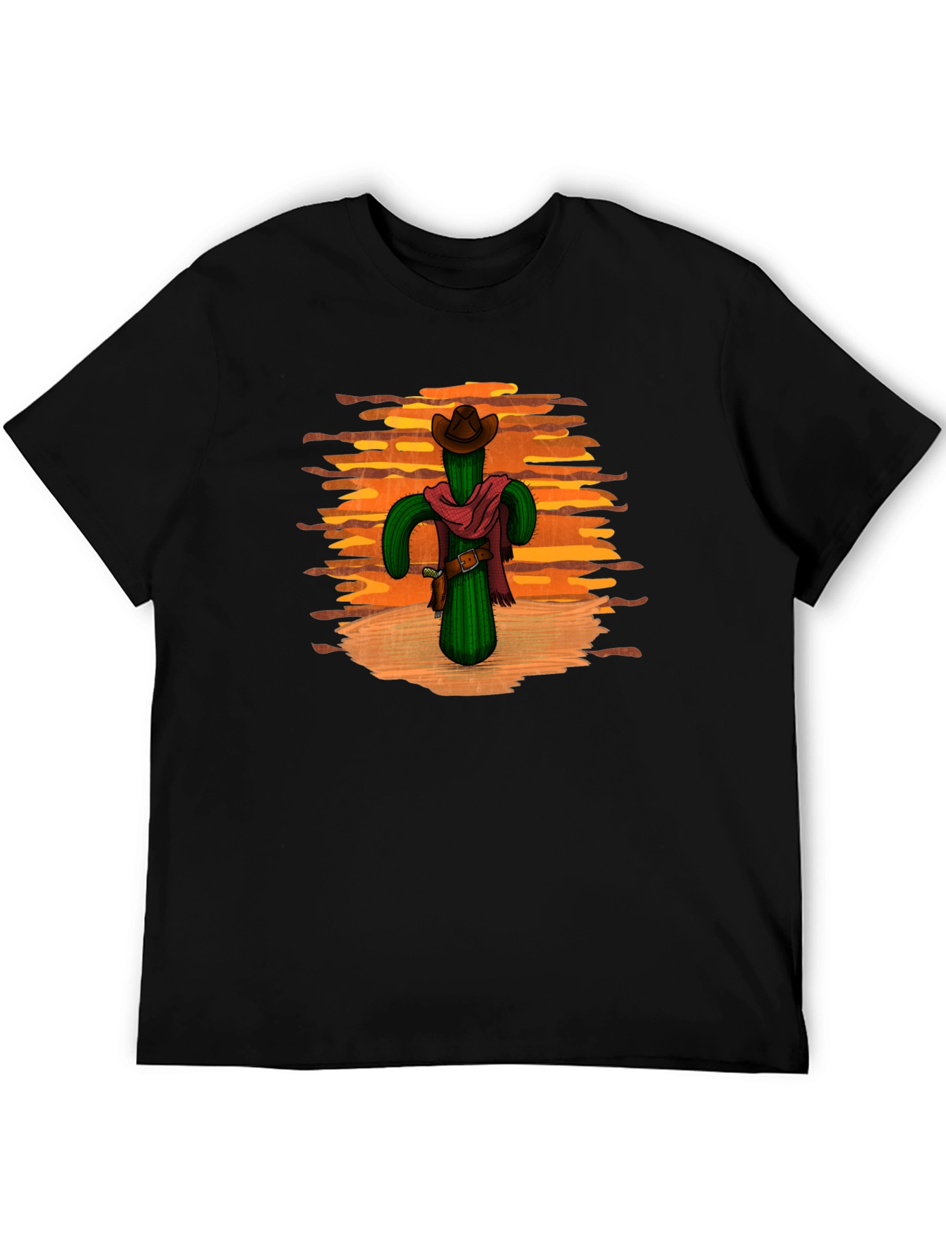 Cactus Cowboy Black T-Shirt