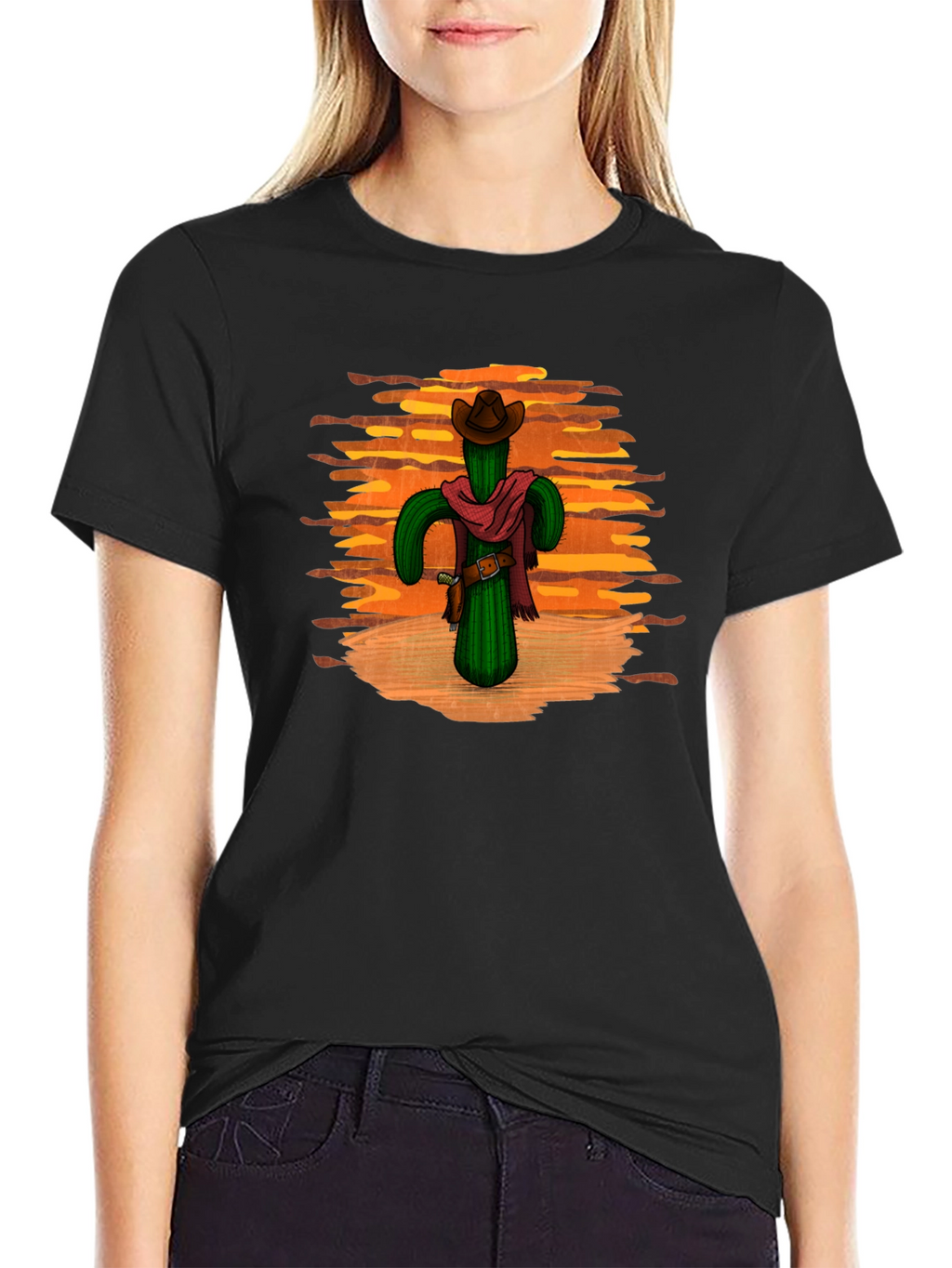 Cactus Cowboy Black T-Shirt